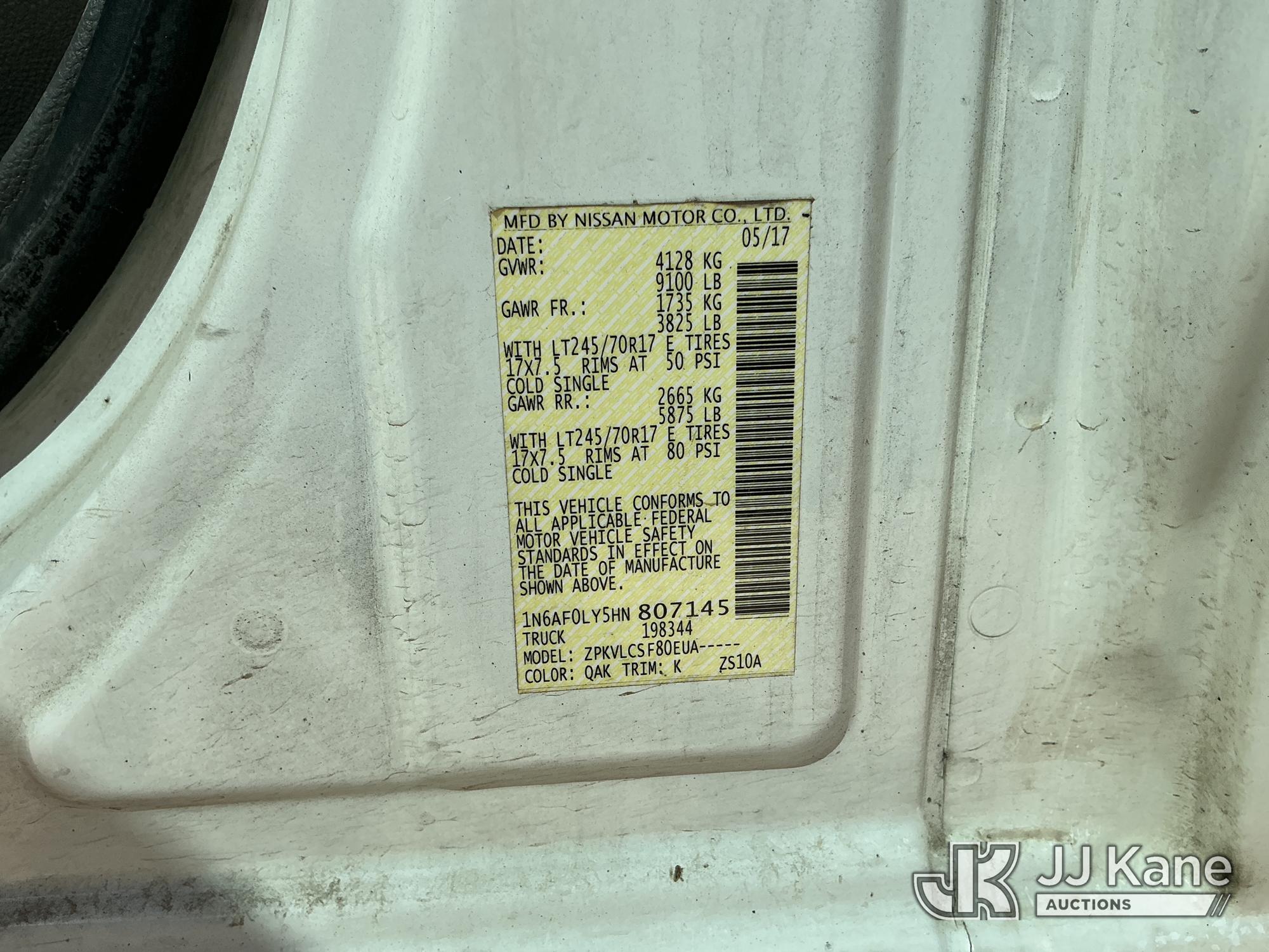 2017 Nissan NV Cargo 2500HD