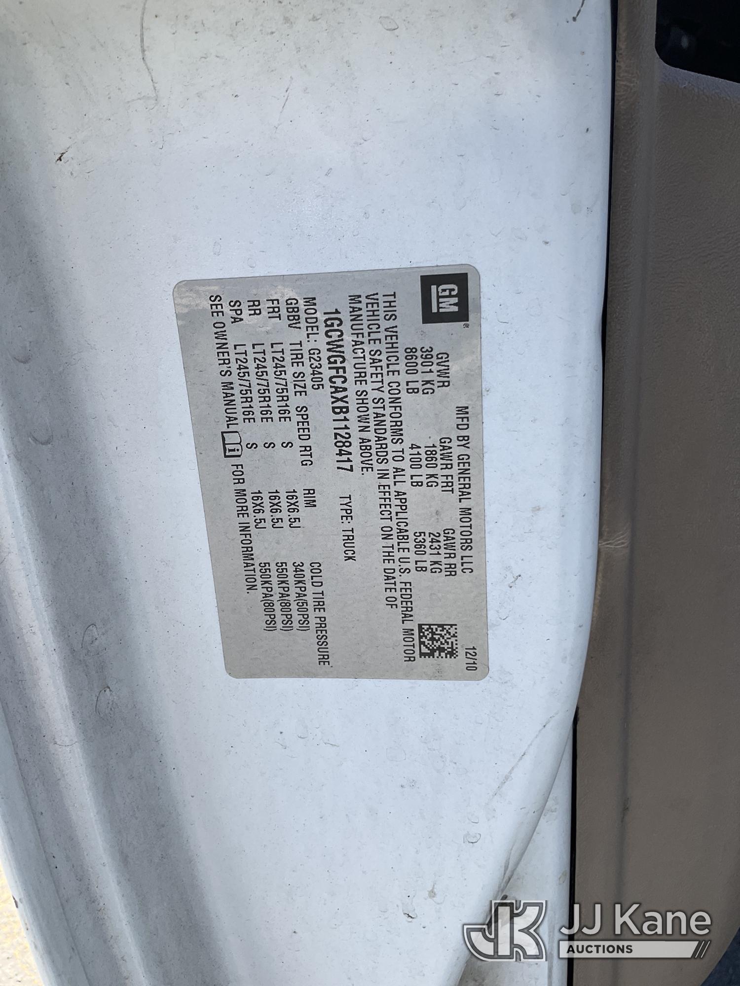 2011 Chevrolet Express G2500