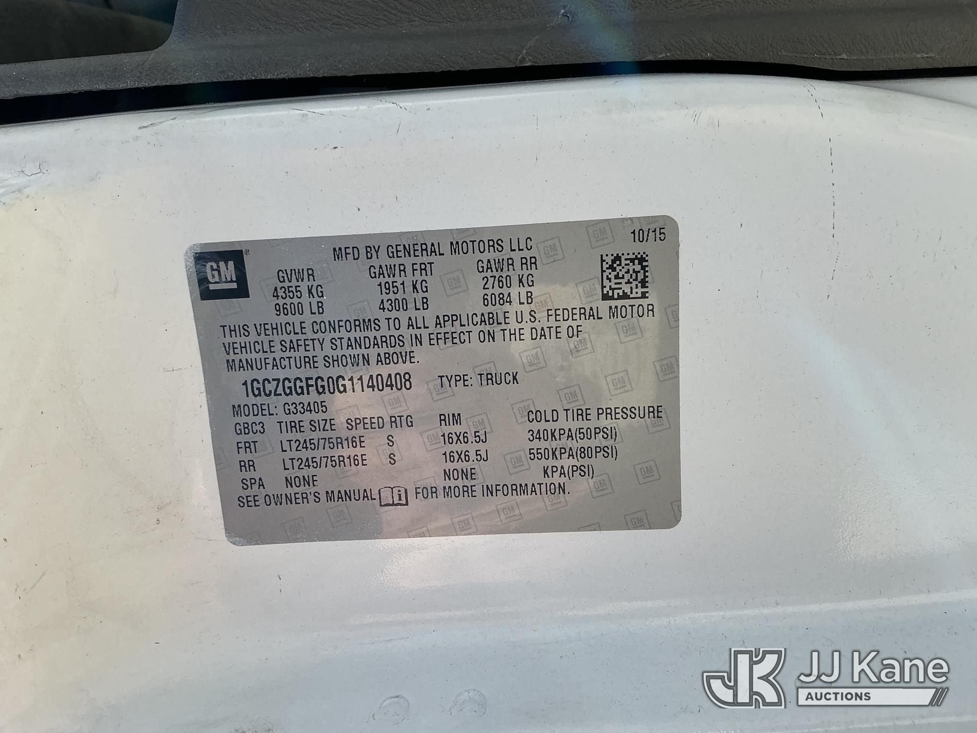 2016 Chevrolet EXPRESS G3500