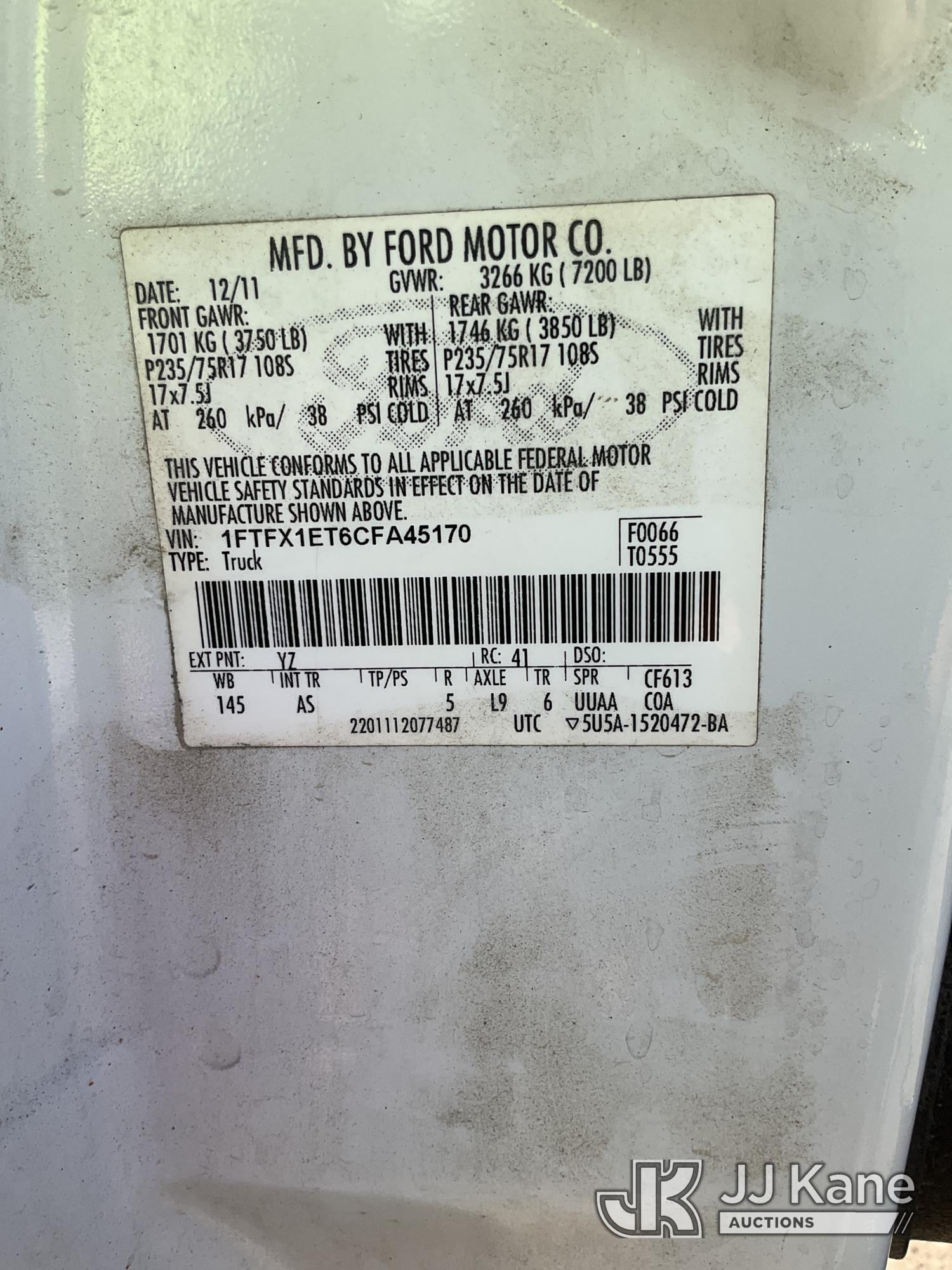 2012 Ford F150 4X4
