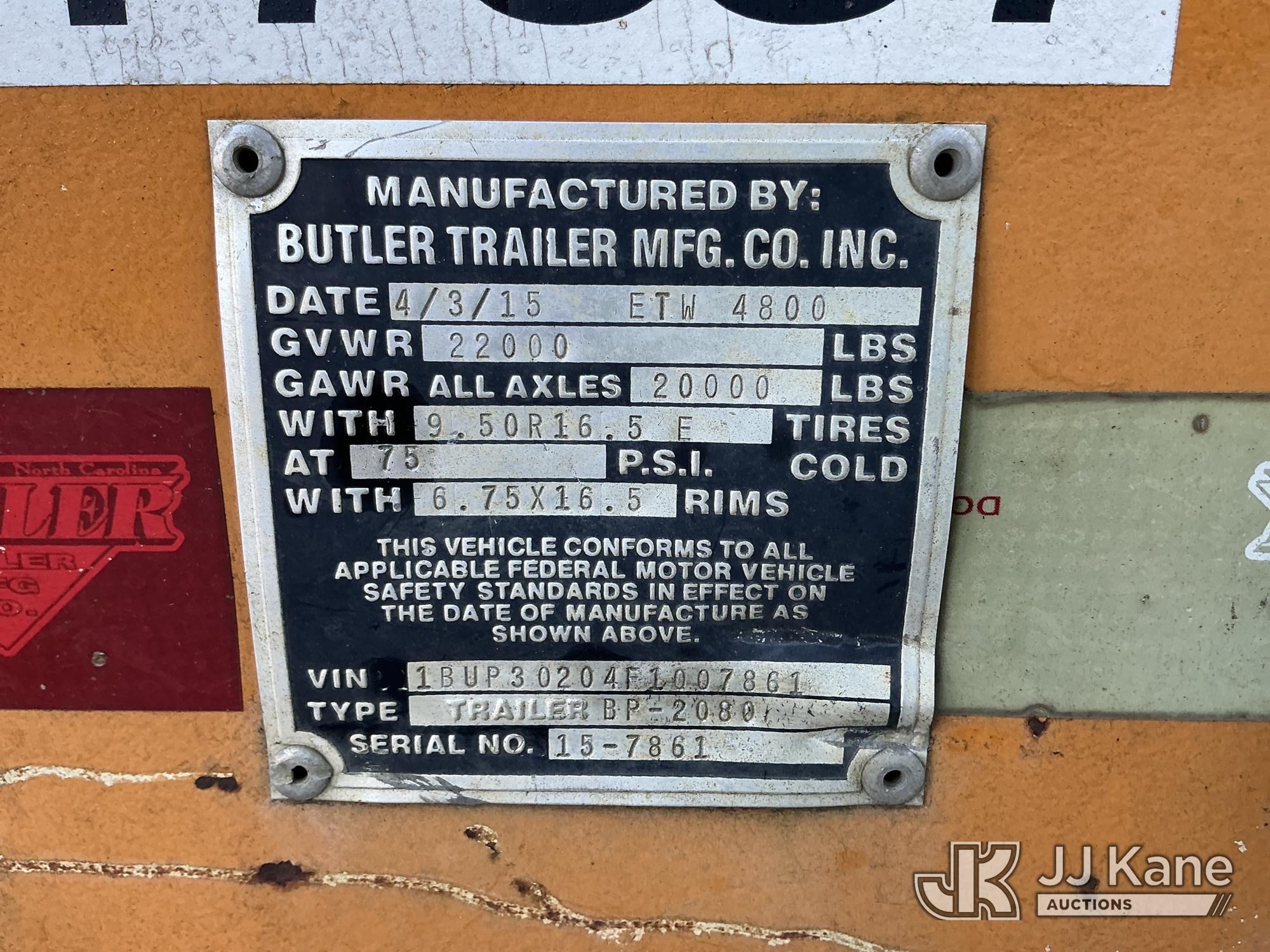 2015 Butler BP2080
