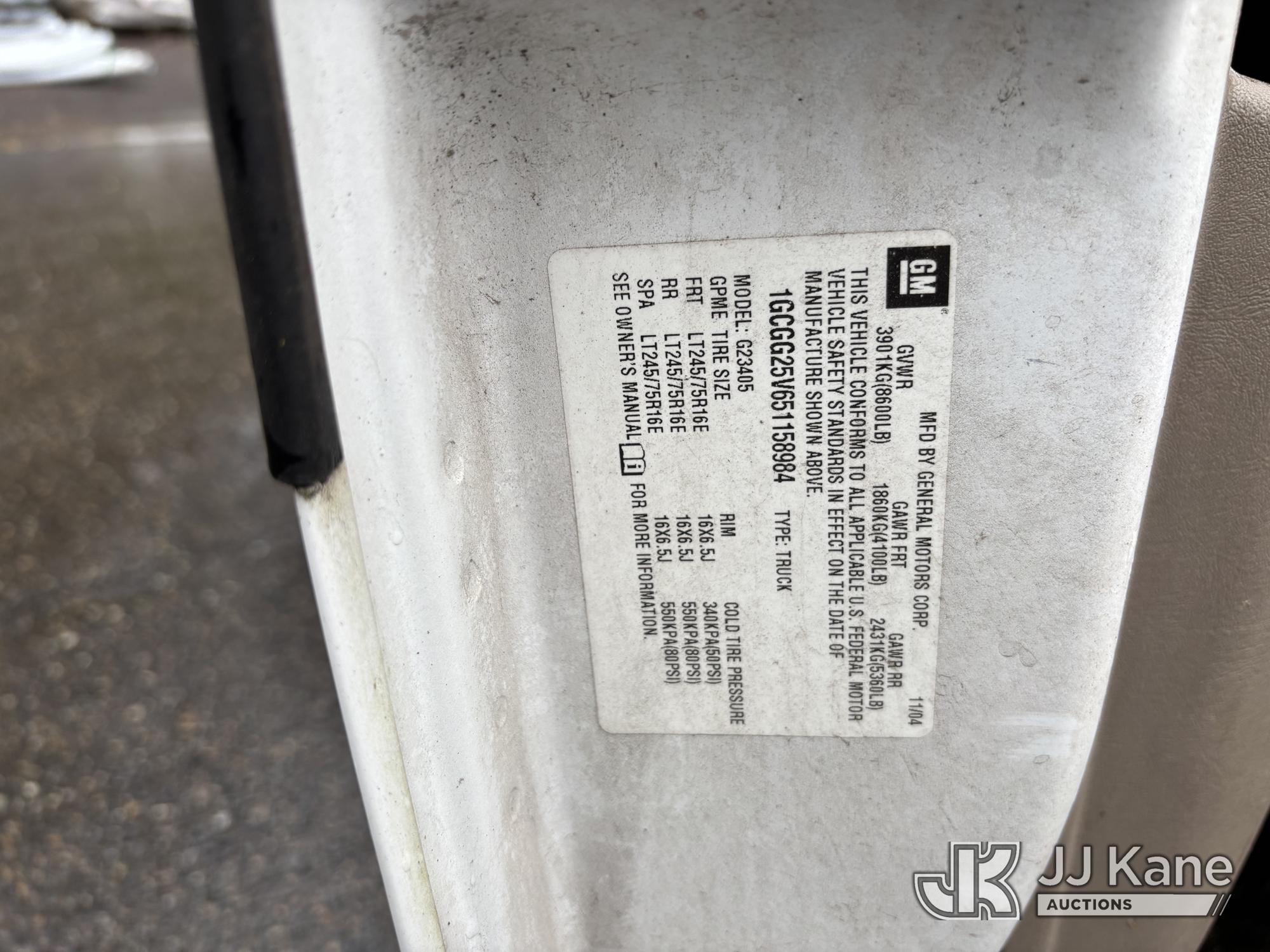 2005 Chevrolet Express G2500