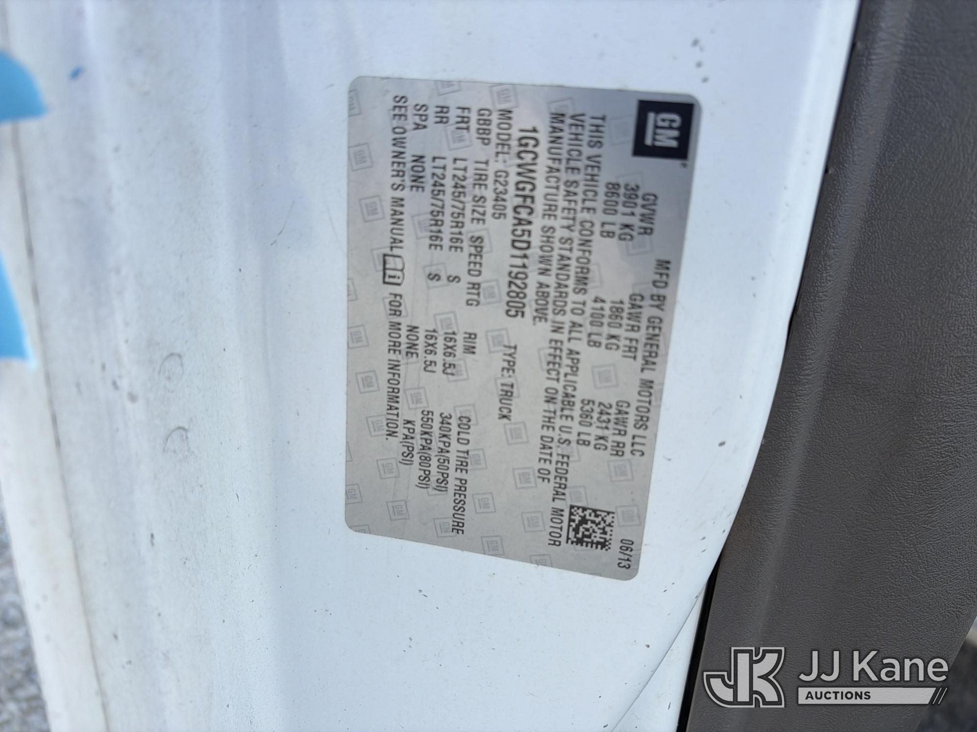 2013 Chevrolet Express G2500