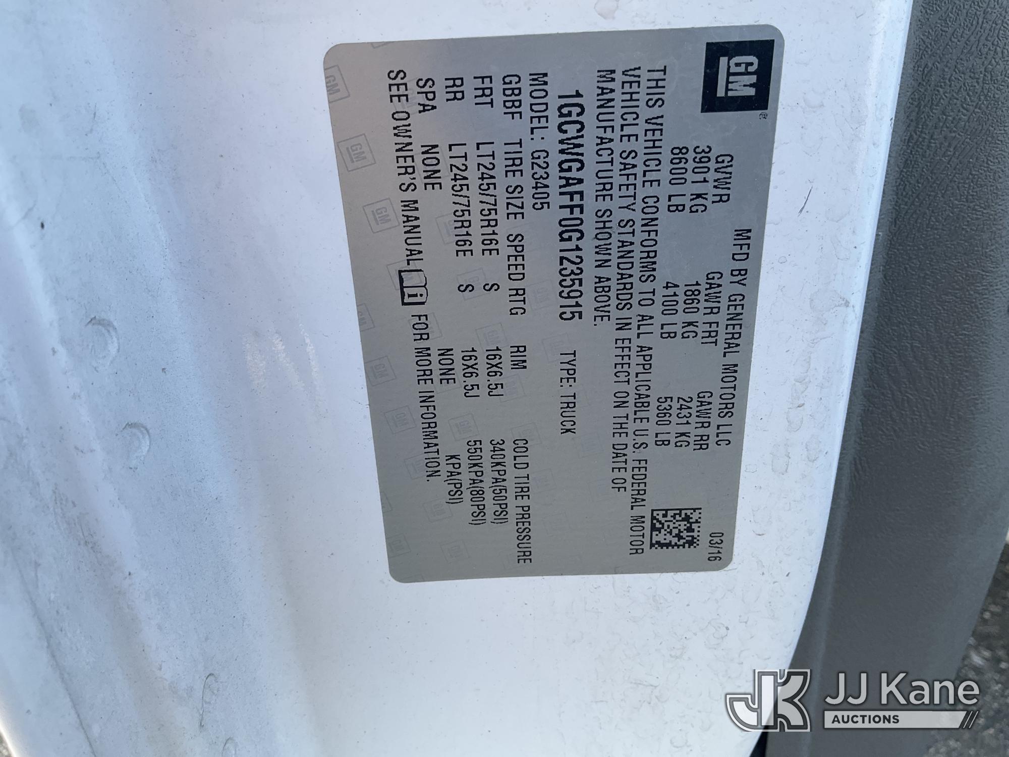 2016 Chevrolet EXPRESS G2500