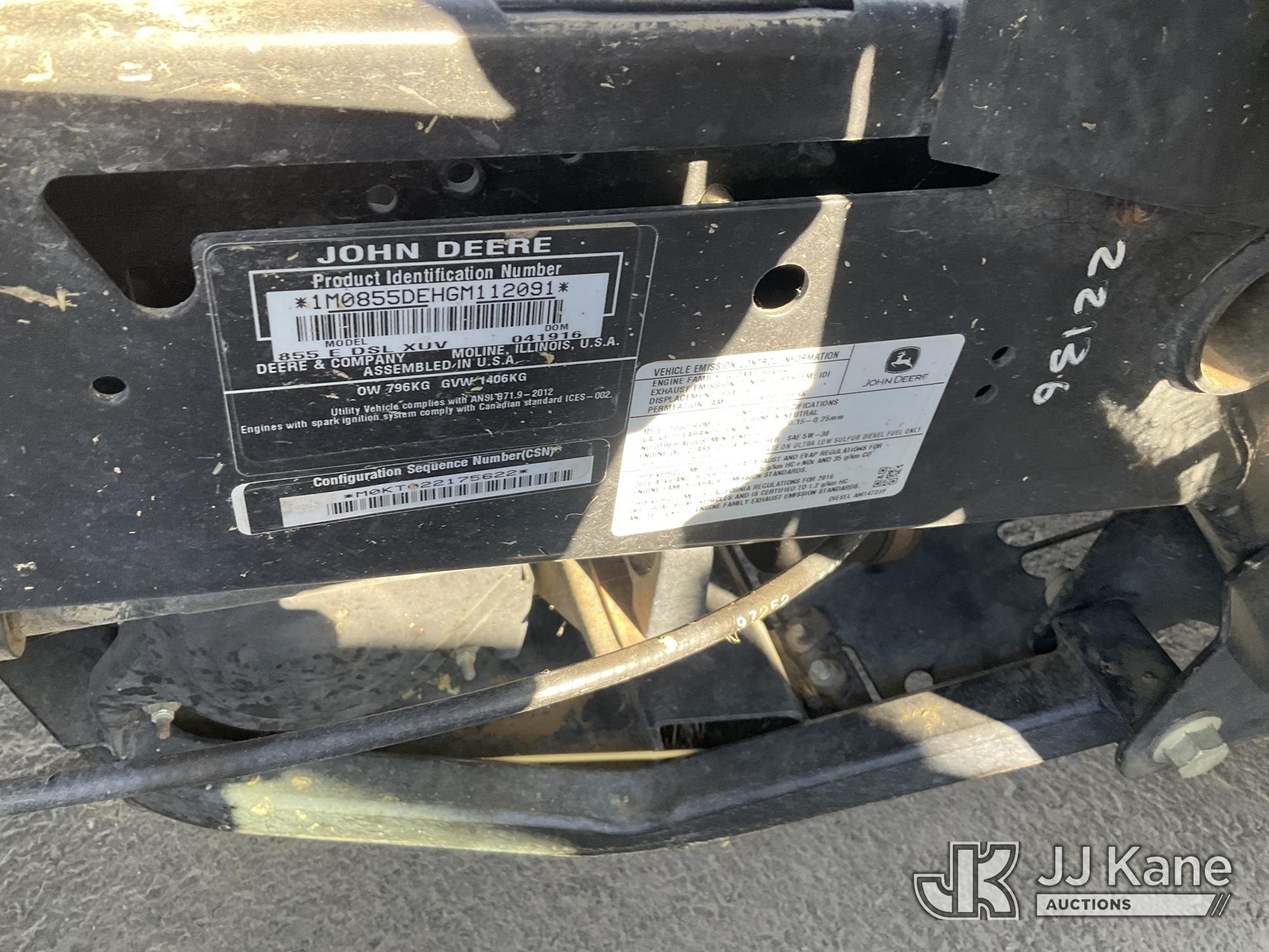 2016 John Deere 855