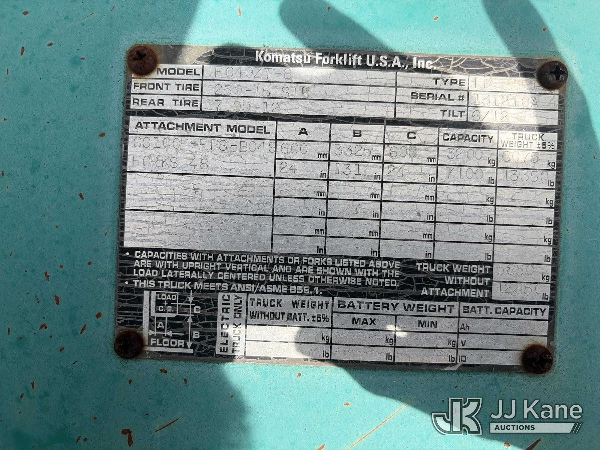 0 Komatsu FG40ZT-8