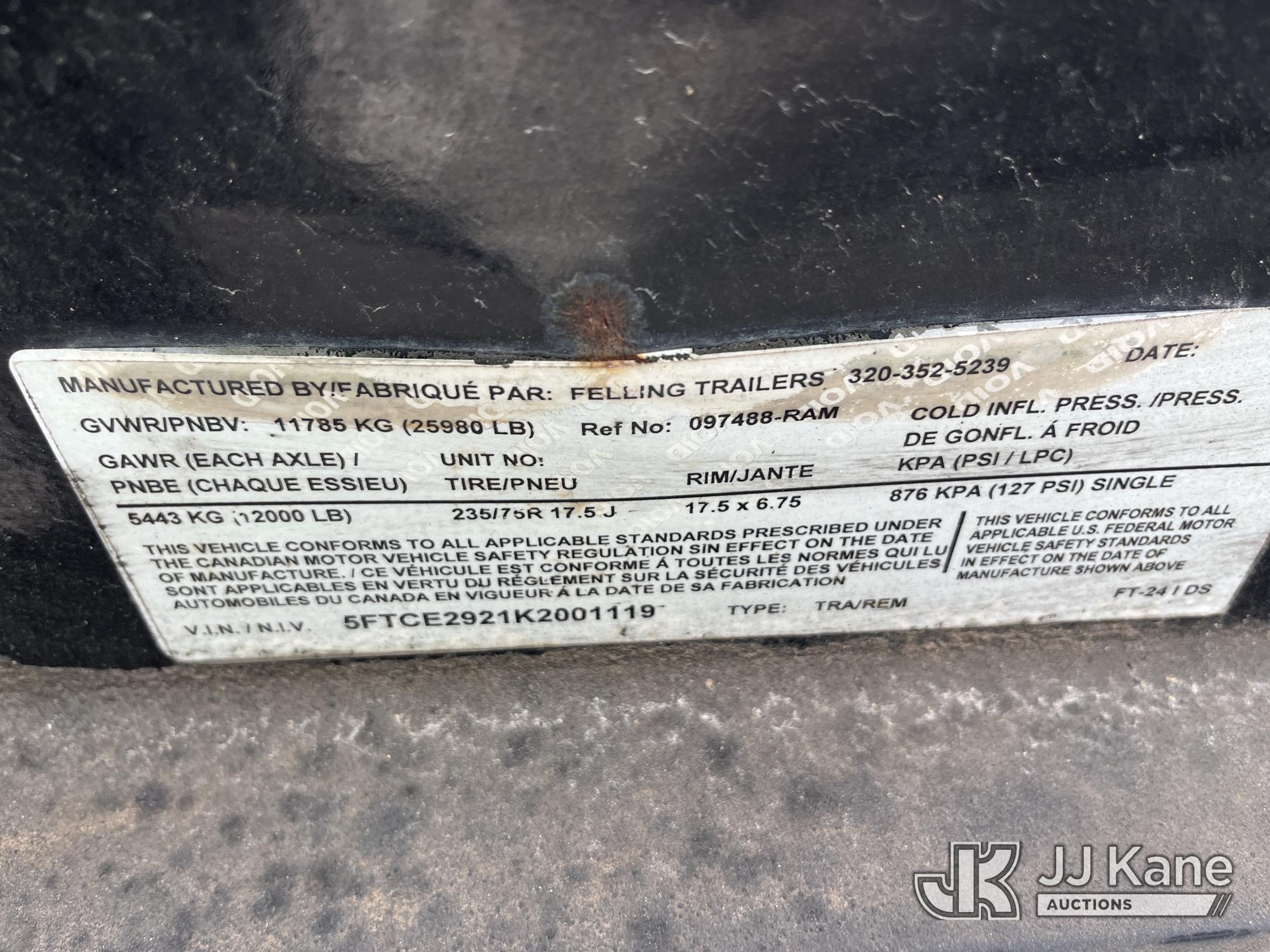 2019 Felling Trailers, Inc. FT-24IDS