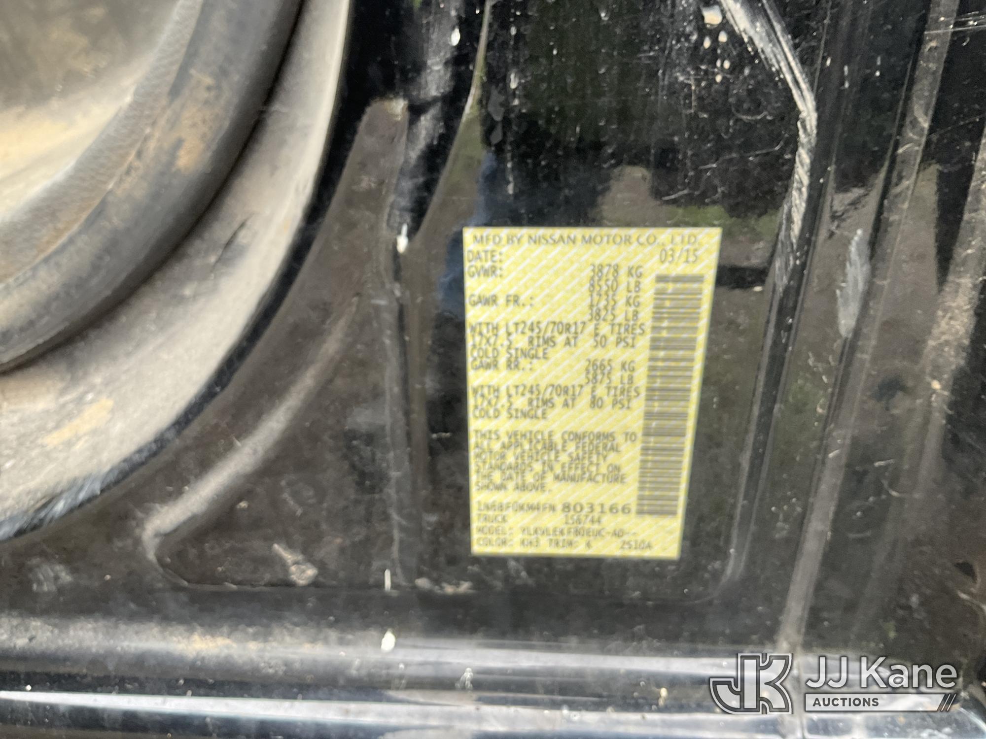 2015 Nissan N/V 1500