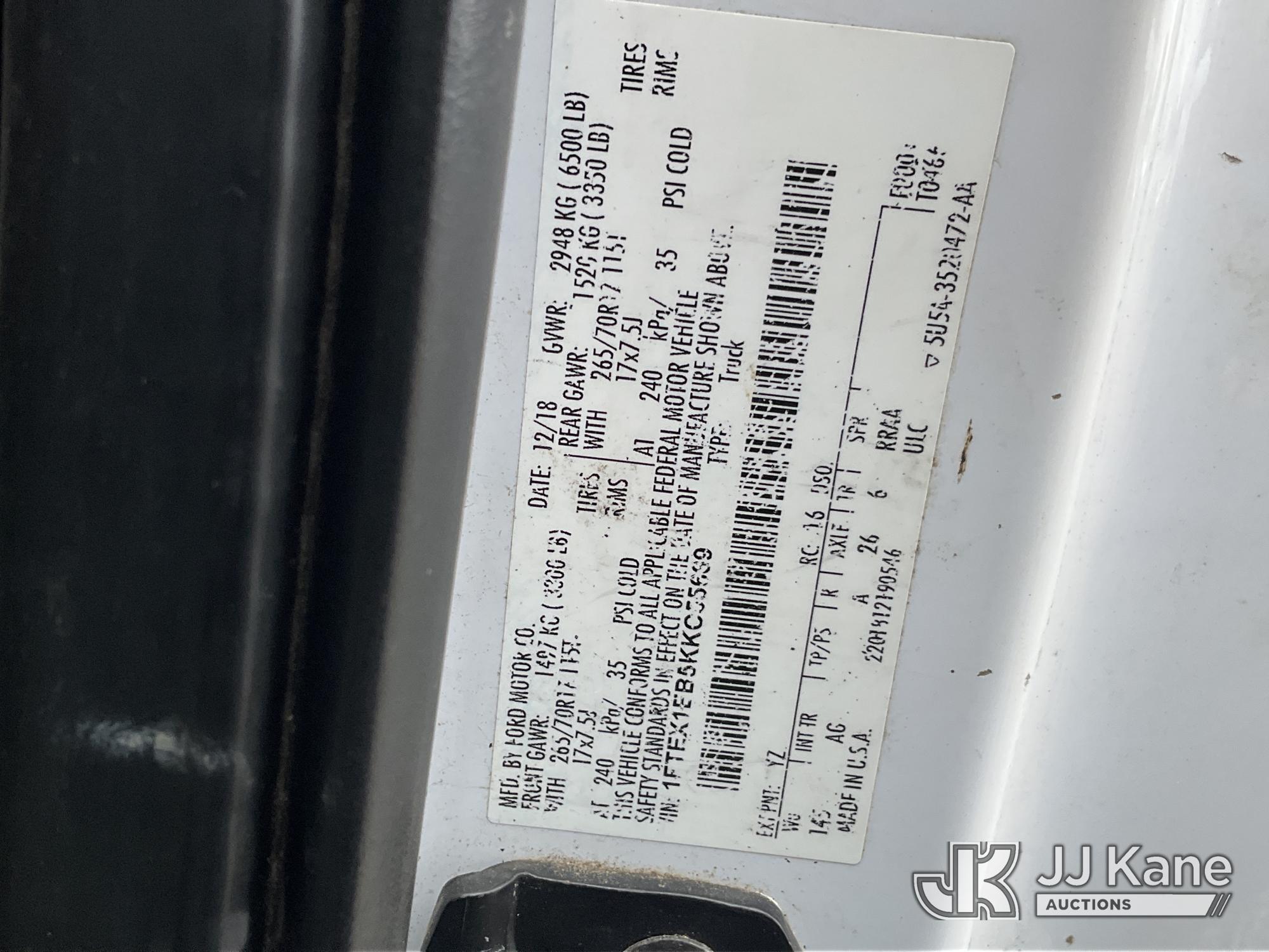 2019 Ford F150 4X4