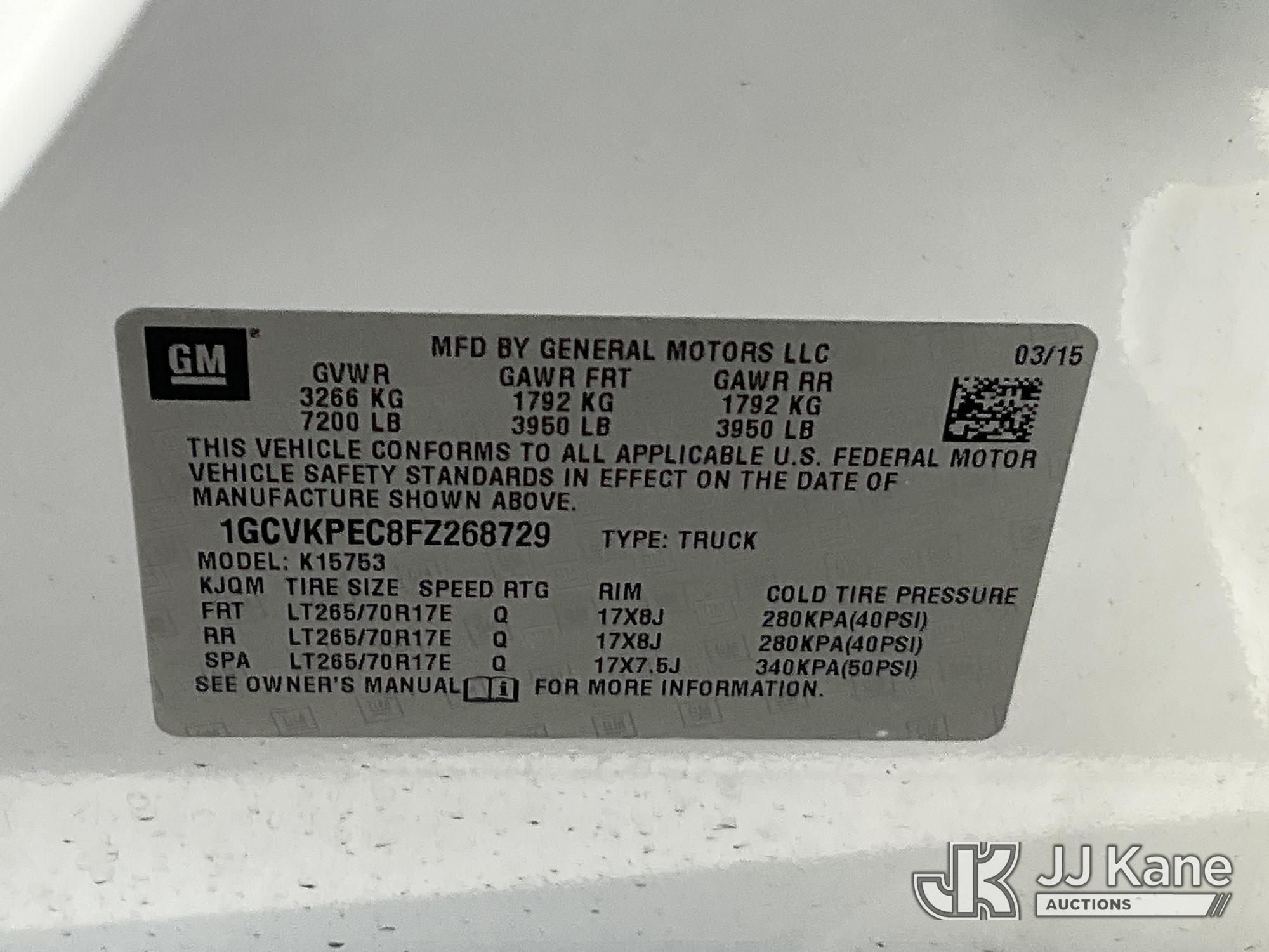 2015 Chevrolet SILVERADO 1500 4X4