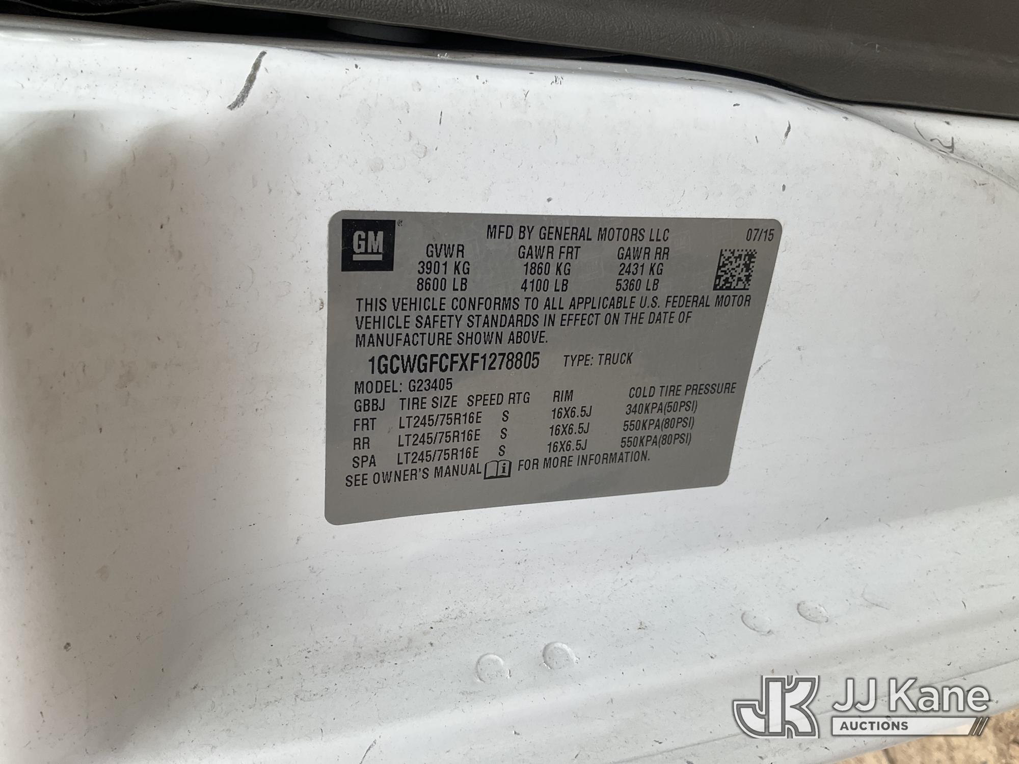 2015 Chevrolet Express G2500