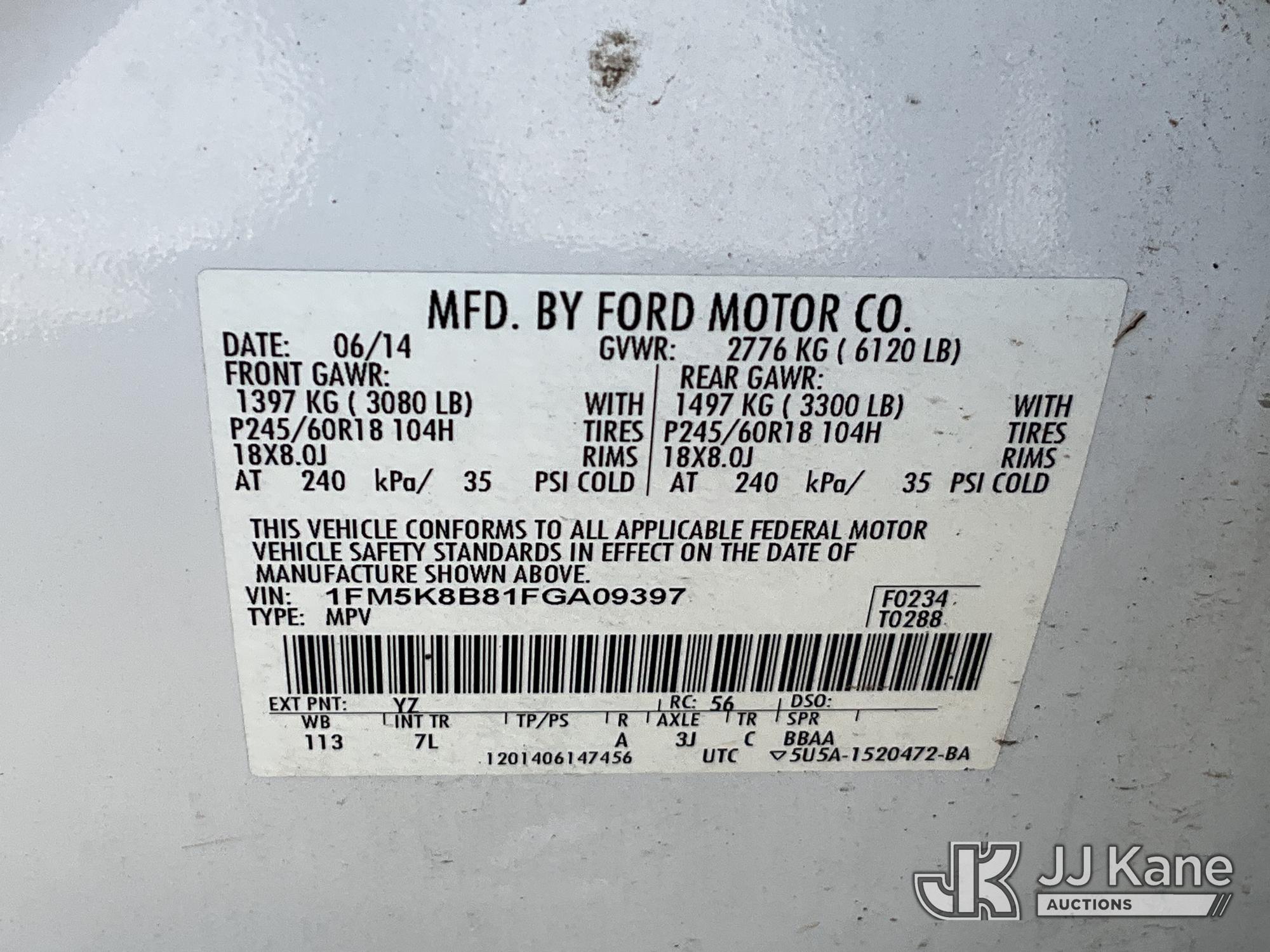 2015 Ford EXPLORER 4X4