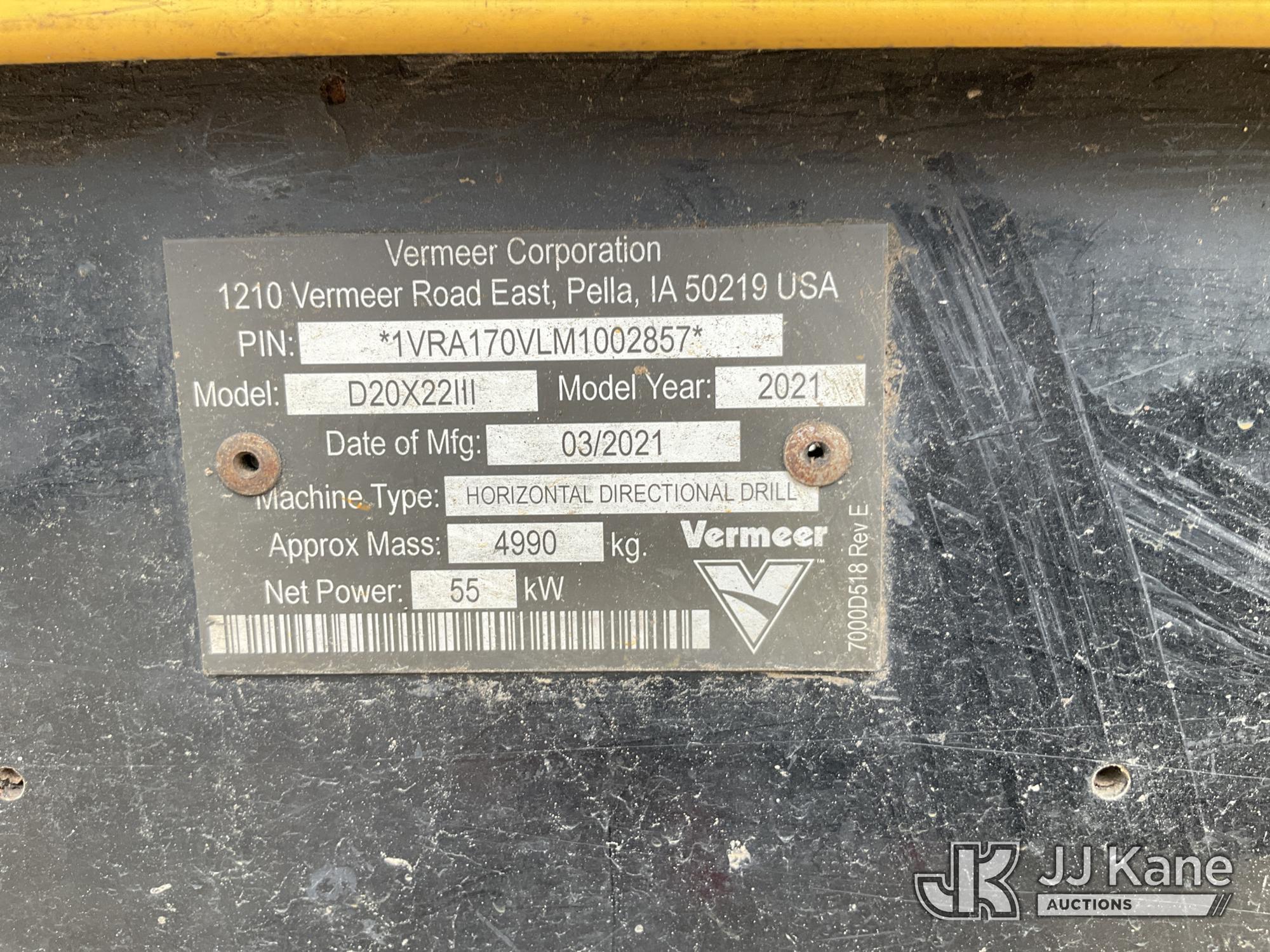 2021 Vermeer D20X22III