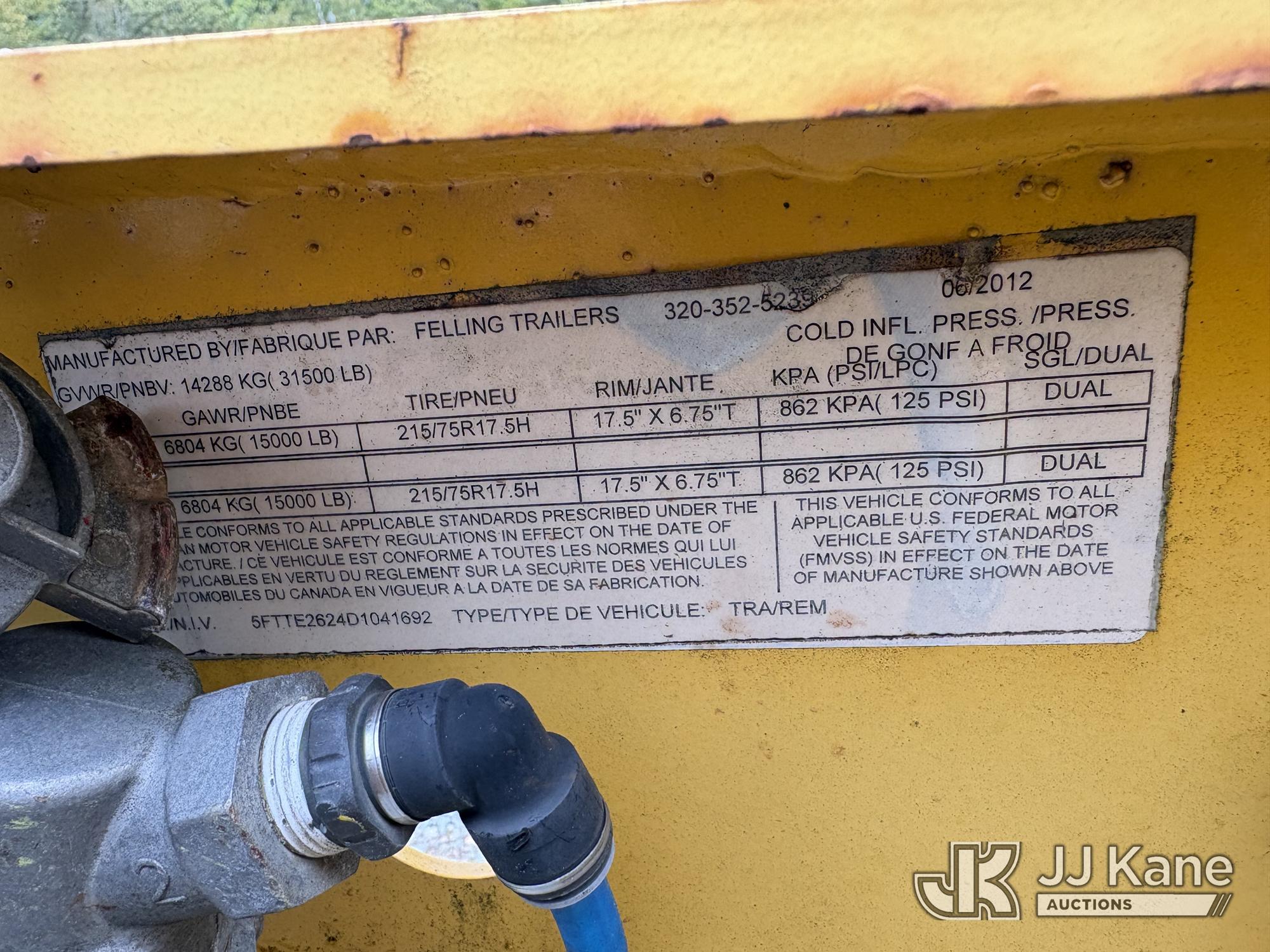 2013 Felling Trailers, Inc. FT-30-2-TBT