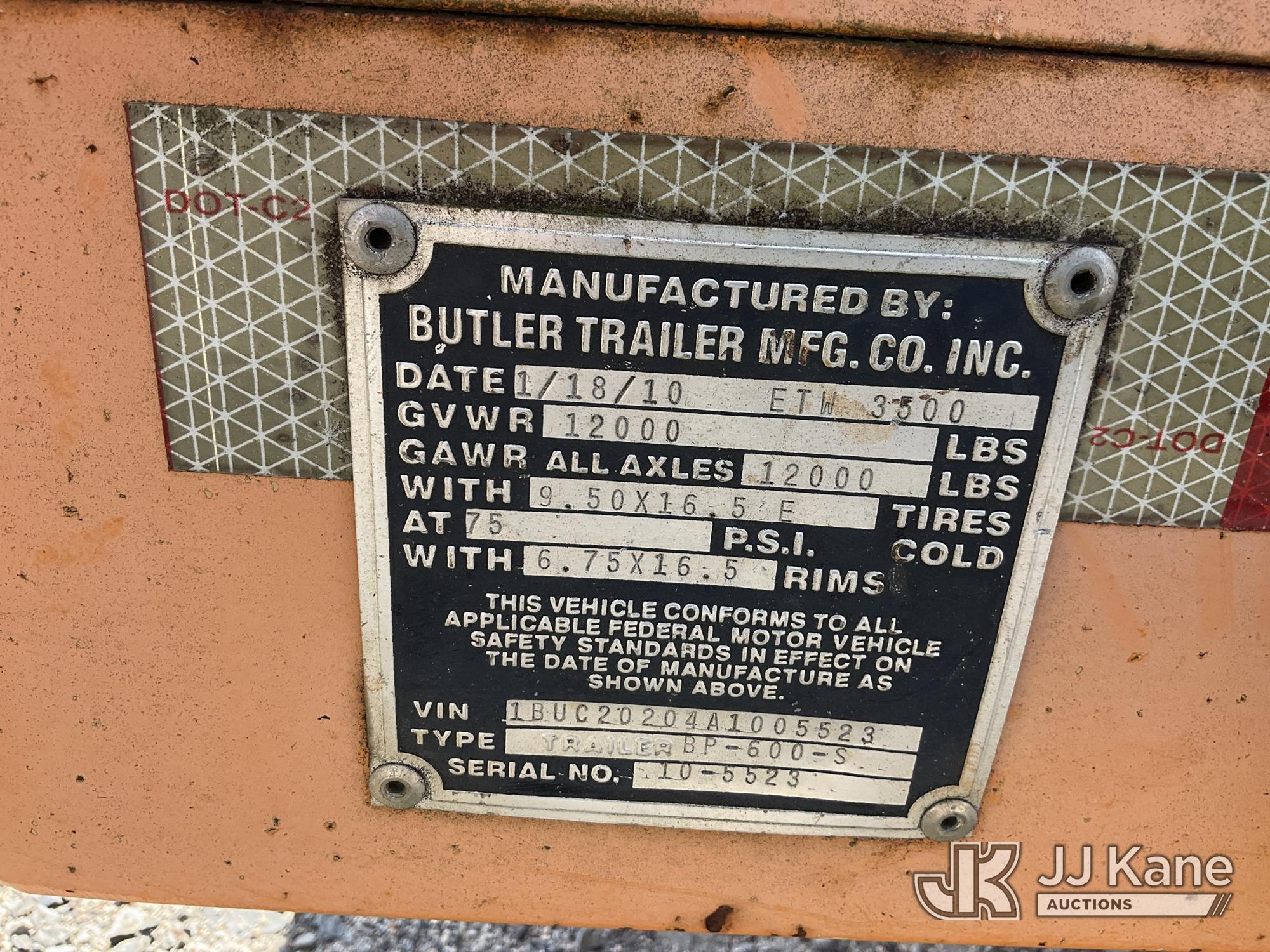 2010 Butler BP600S