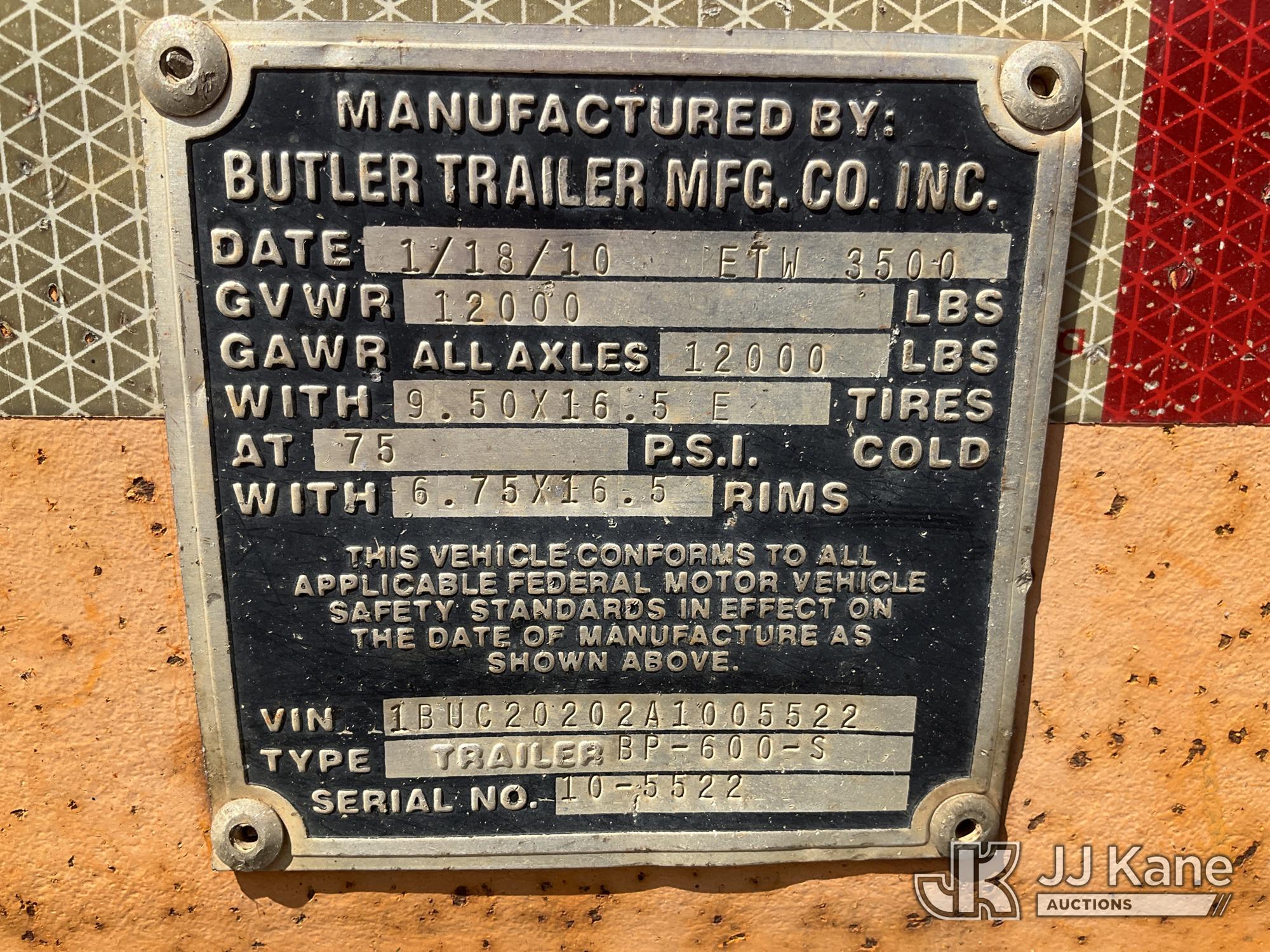 2010 Butler BP600S