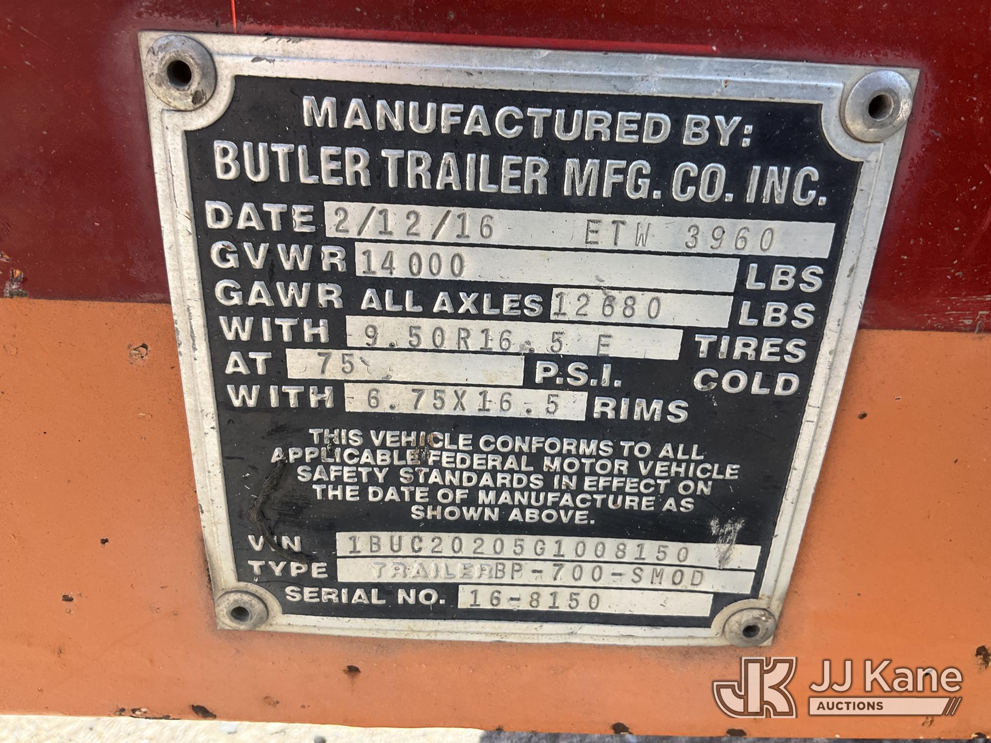 2016 Butler BP700S