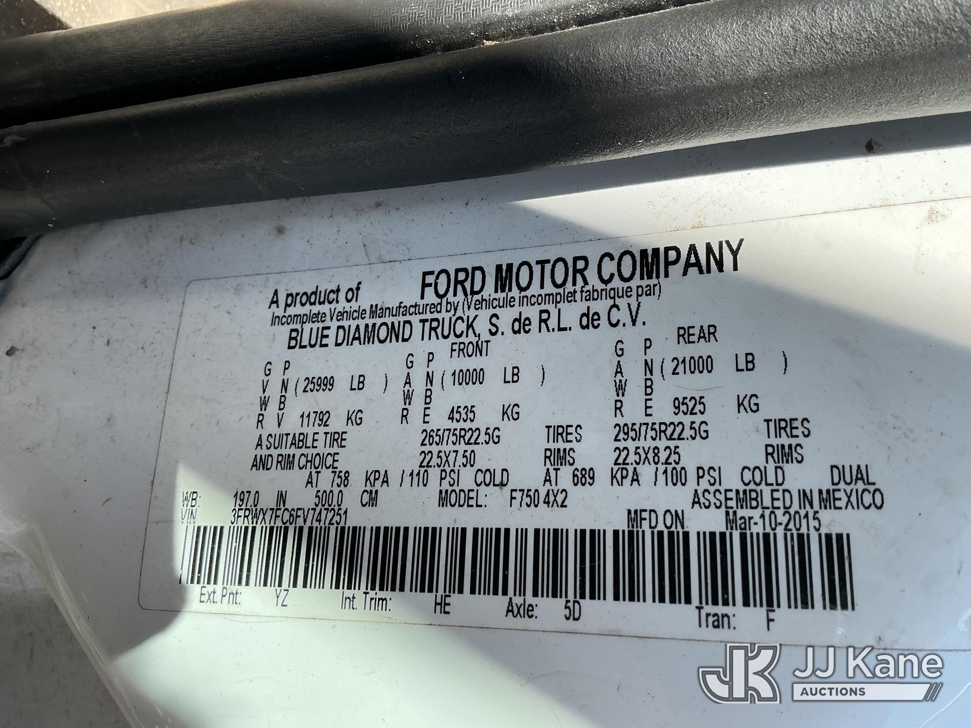 2015 Ford F750