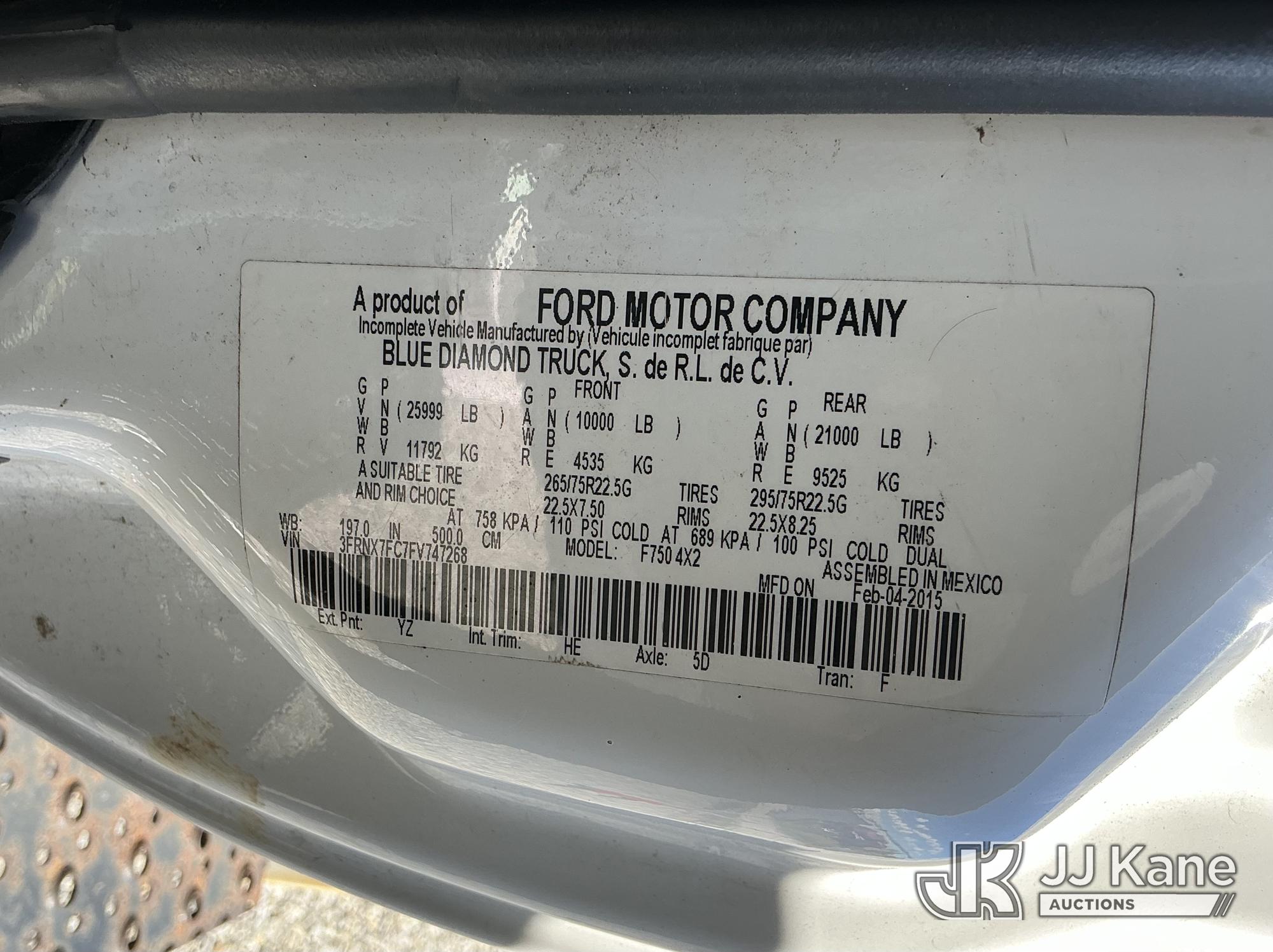 2015 Ford F750