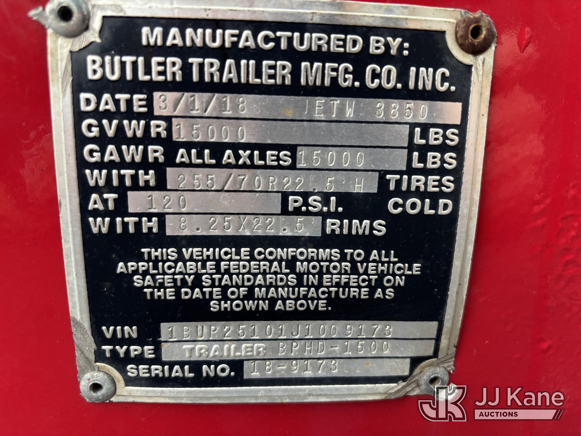 2018 Butler BPHD-1500