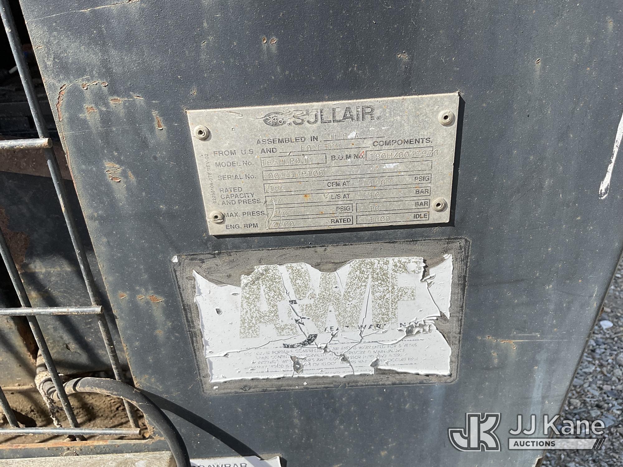 2005 Sullair 185HDPQ-JD 185 CFM