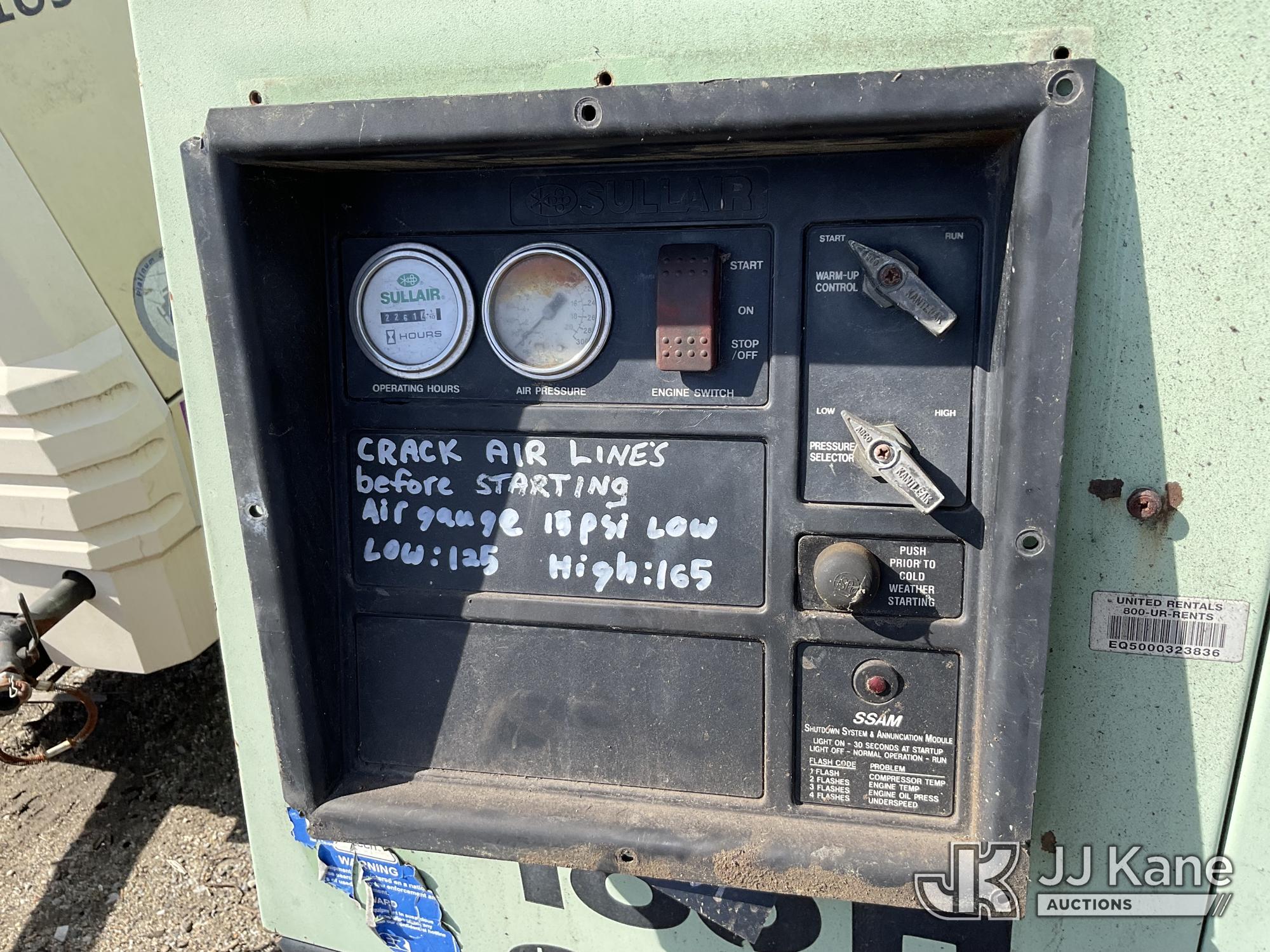 2005 Sullair 185HDPQ-JD 185 CFM