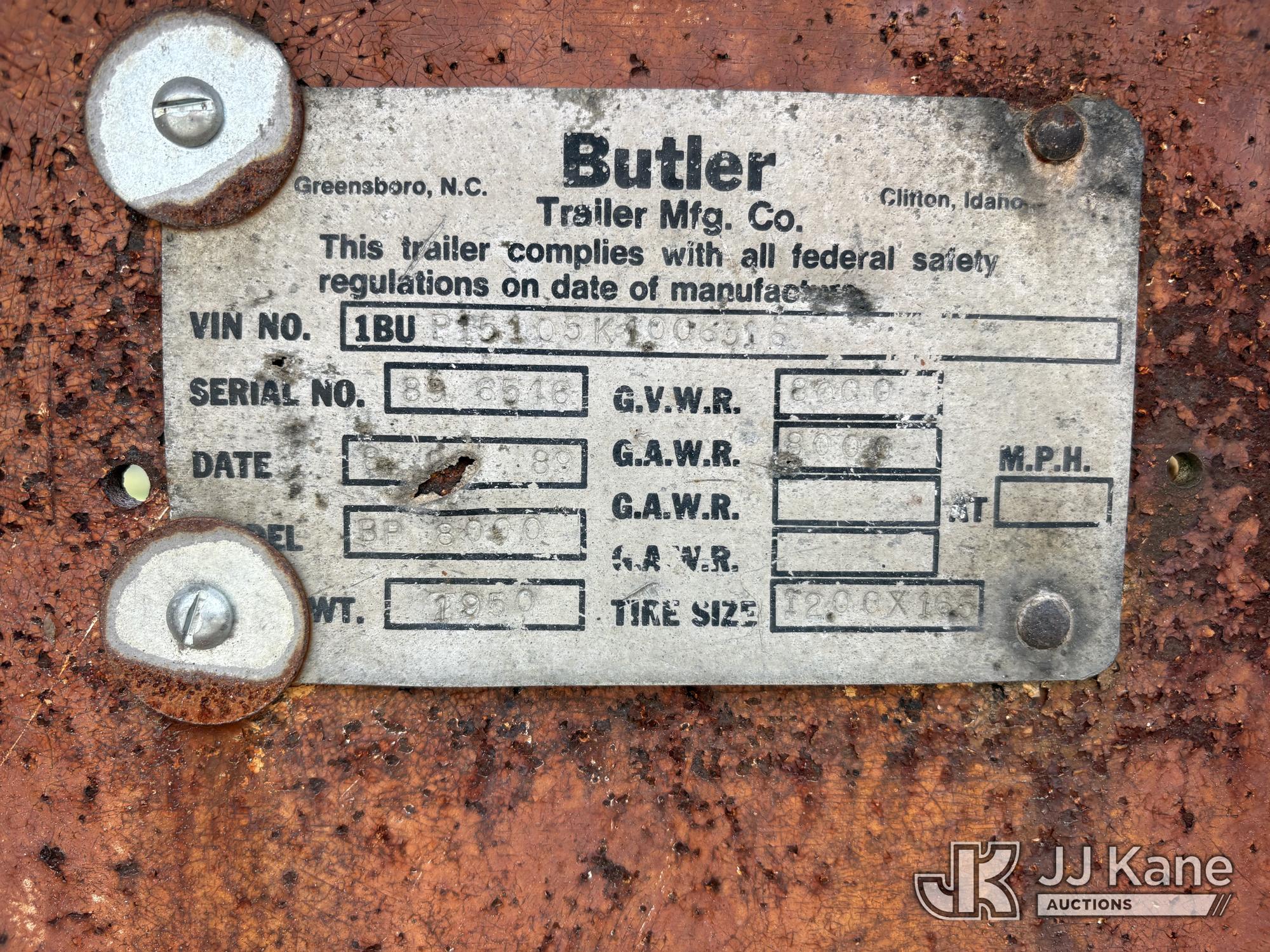 1990 Butler BP8000