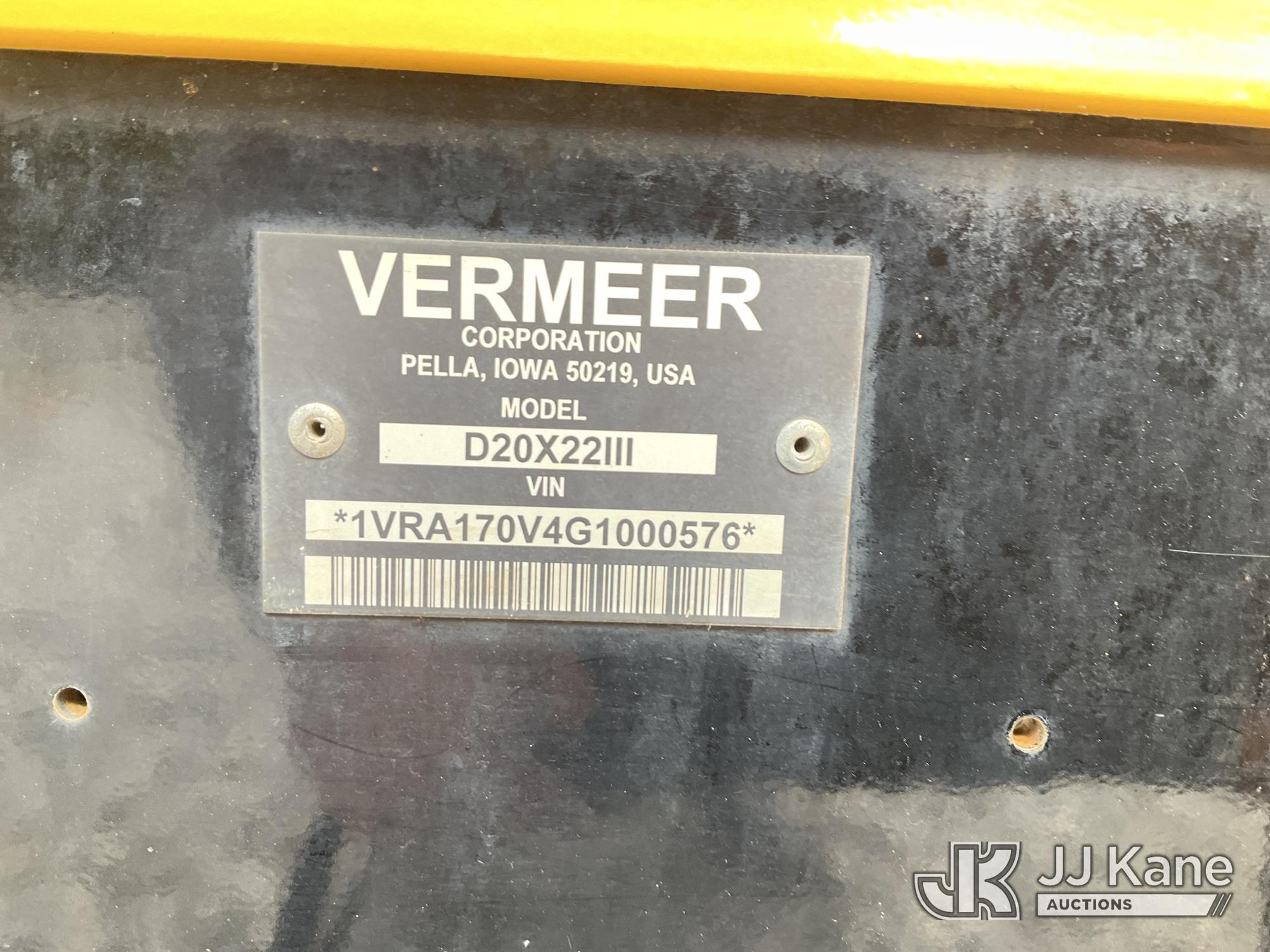 2016 Vermeer D20X22III