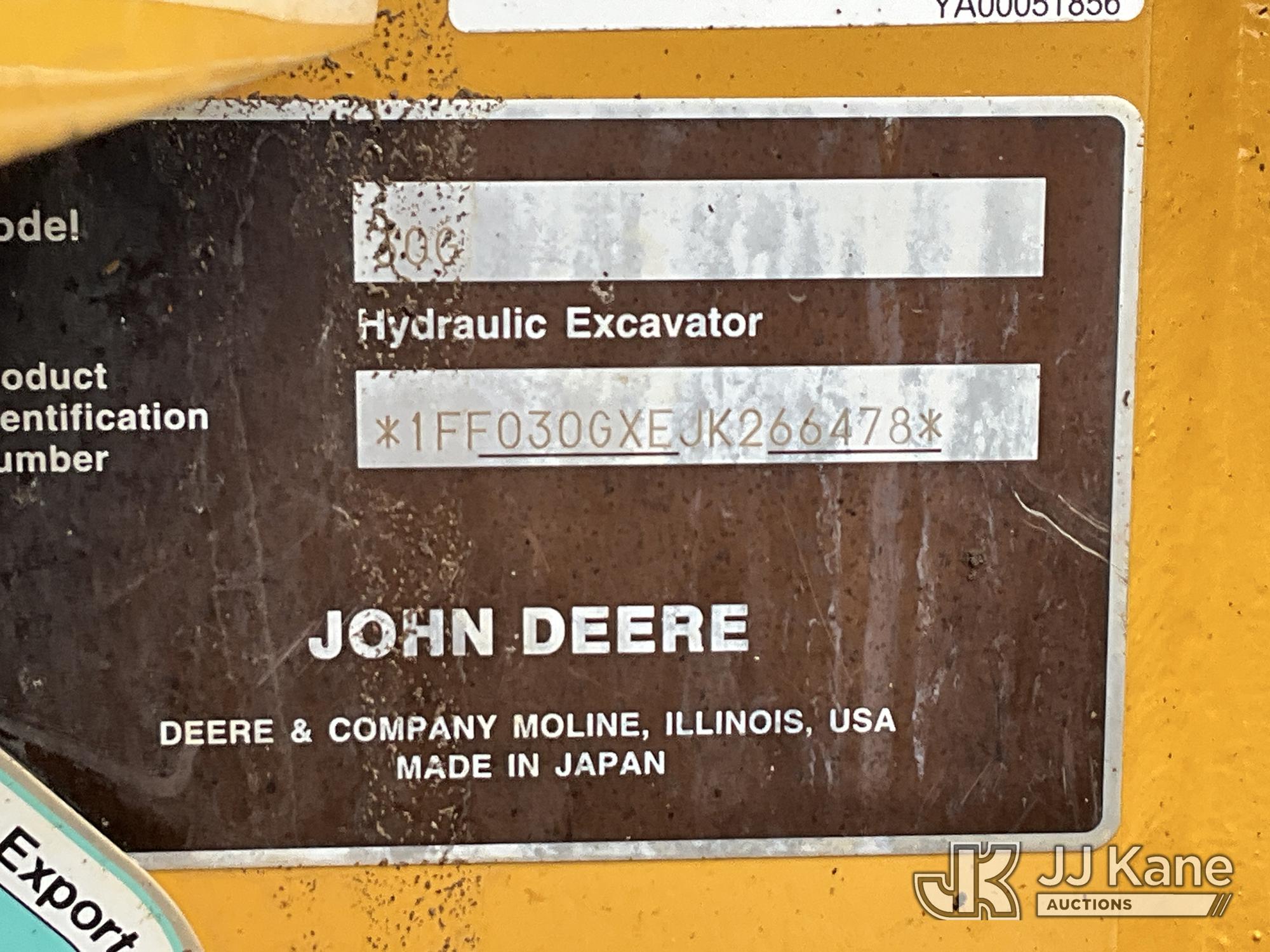 2019 John Deere 30G