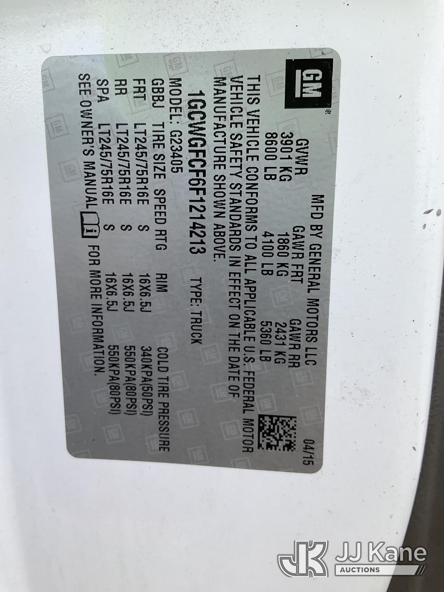 2015 Chevrolet EXPRESS G2500