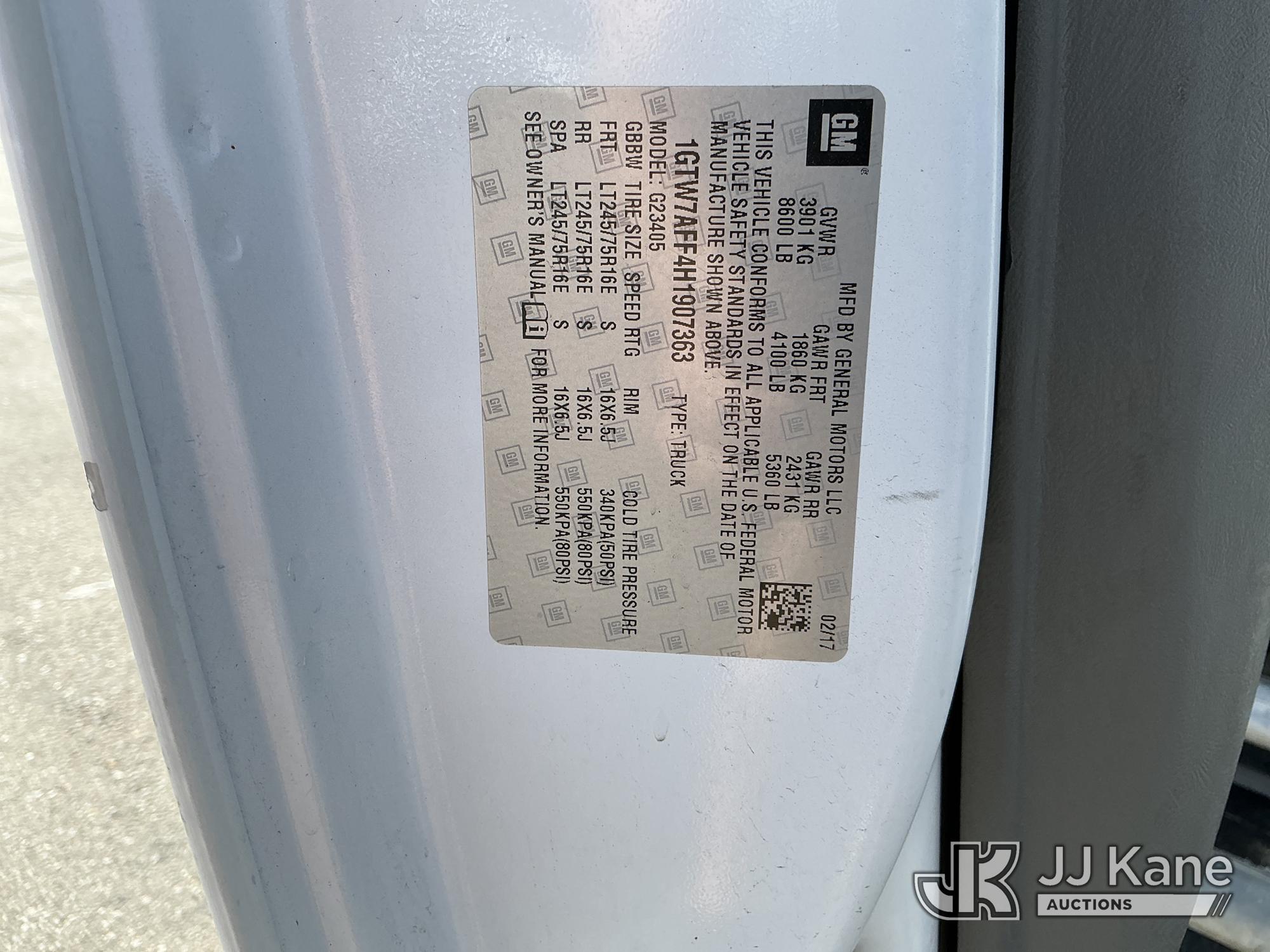2017 GMC SAVANA G2500