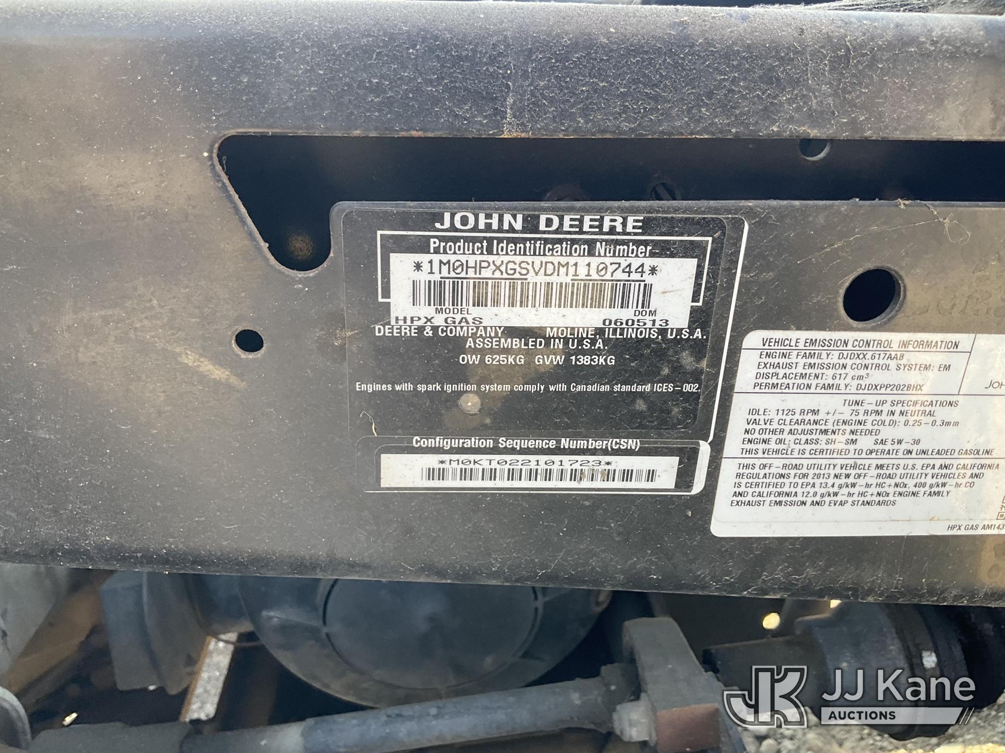 2013 John Deere HPX