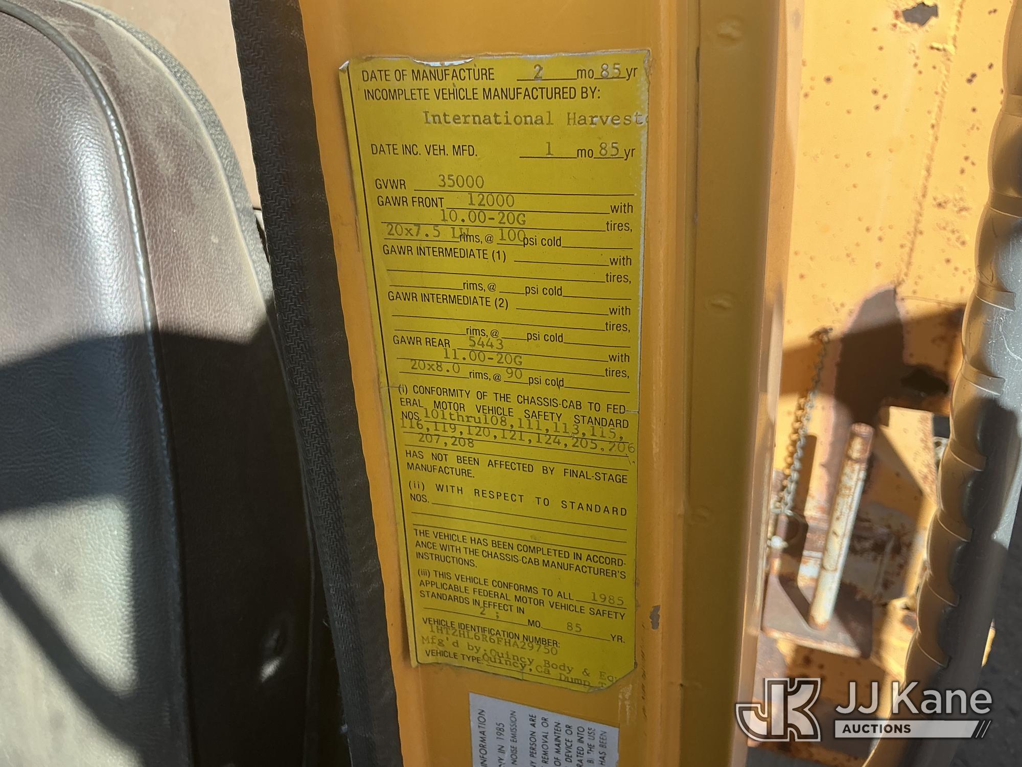 1985 International F2574