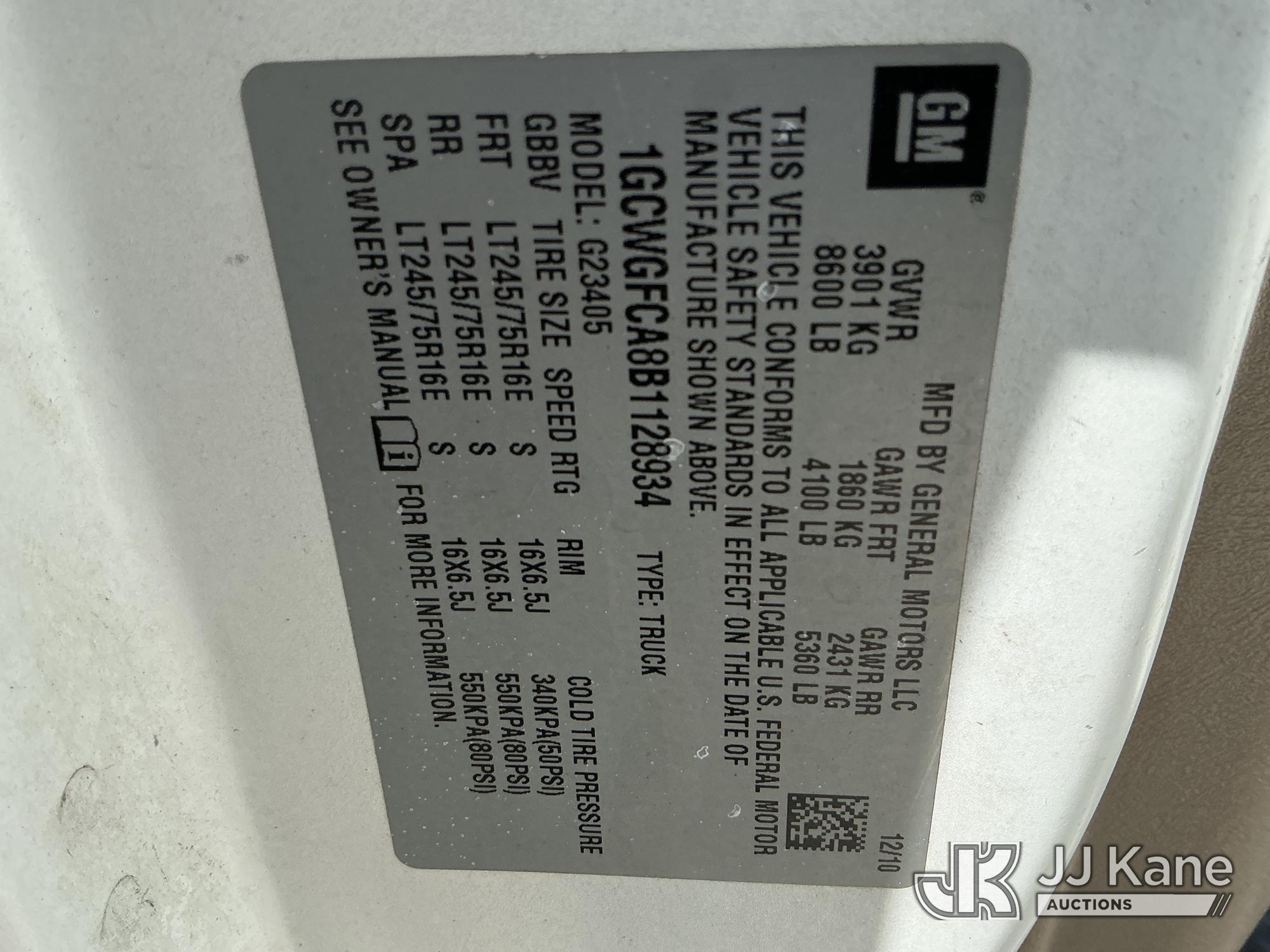 2011 Chevrolet EXPRESS G2500