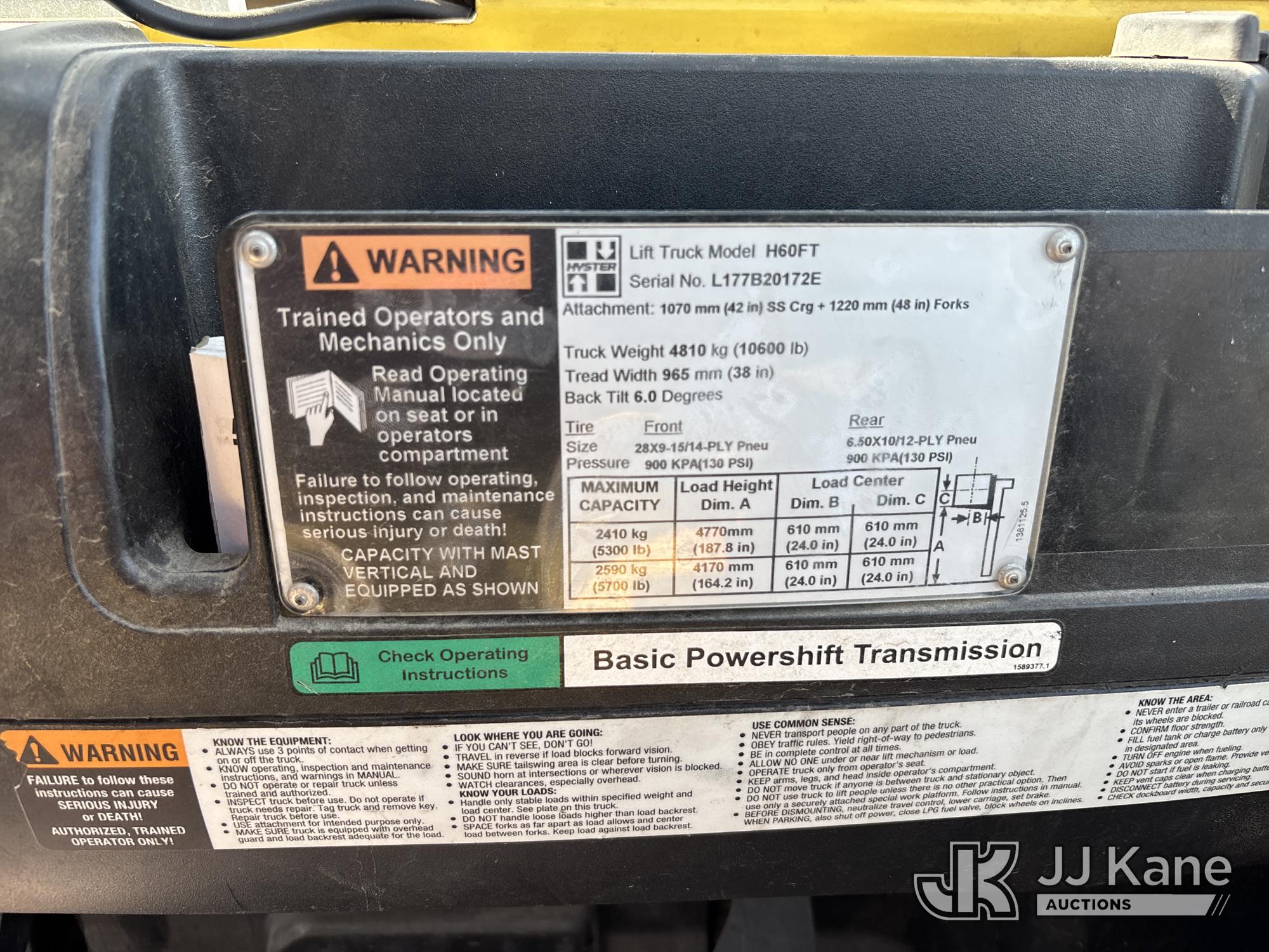 2007 Hyster H60FT