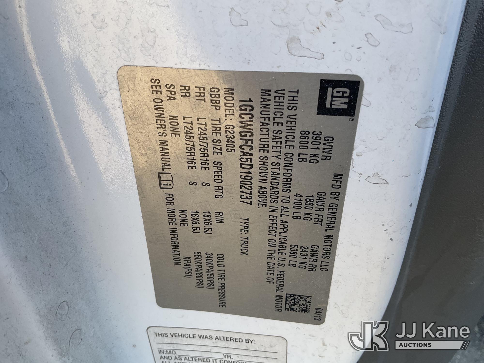 2013 Chevrolet EXPRESS G2500
