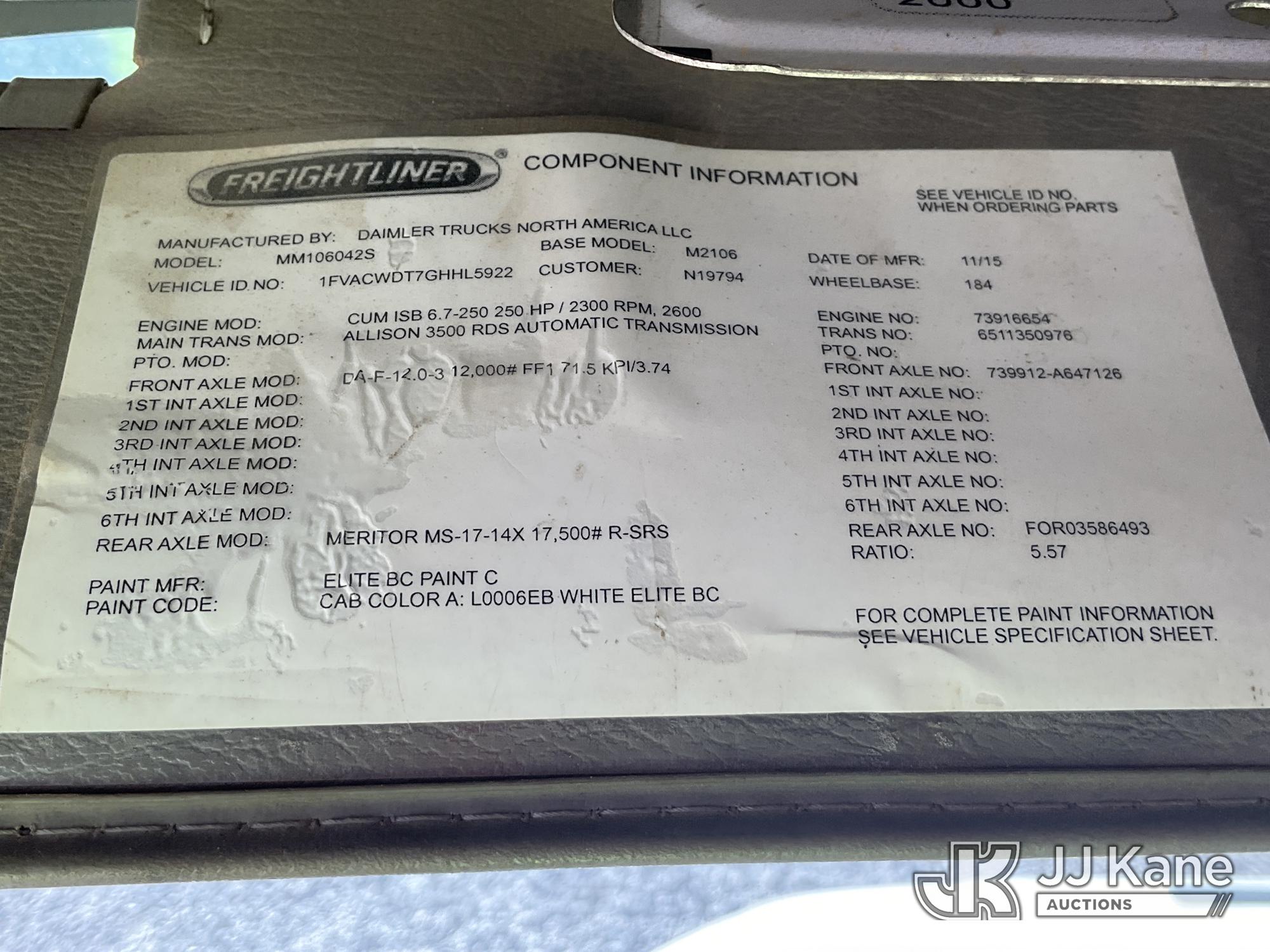 2016 Freightliner M2 106