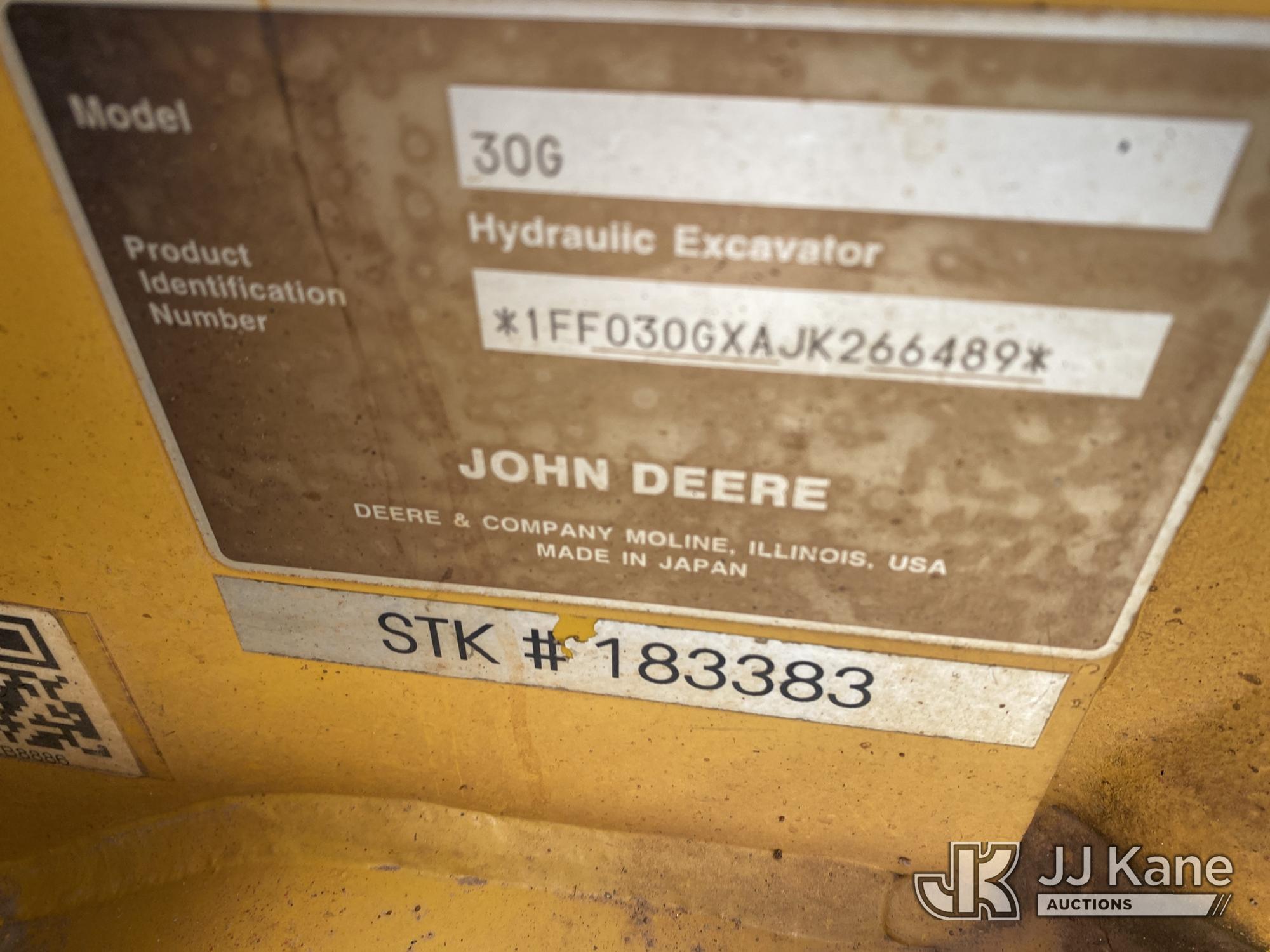 2019 John Deere 30G