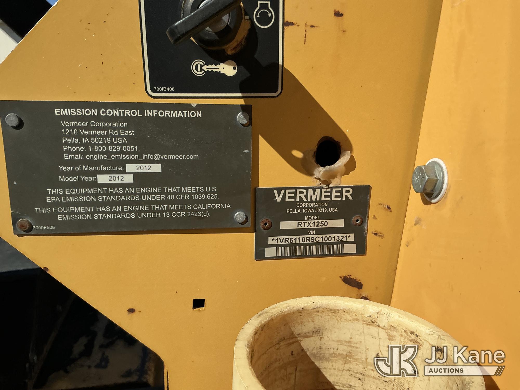 2012 Vermeer RTX1250