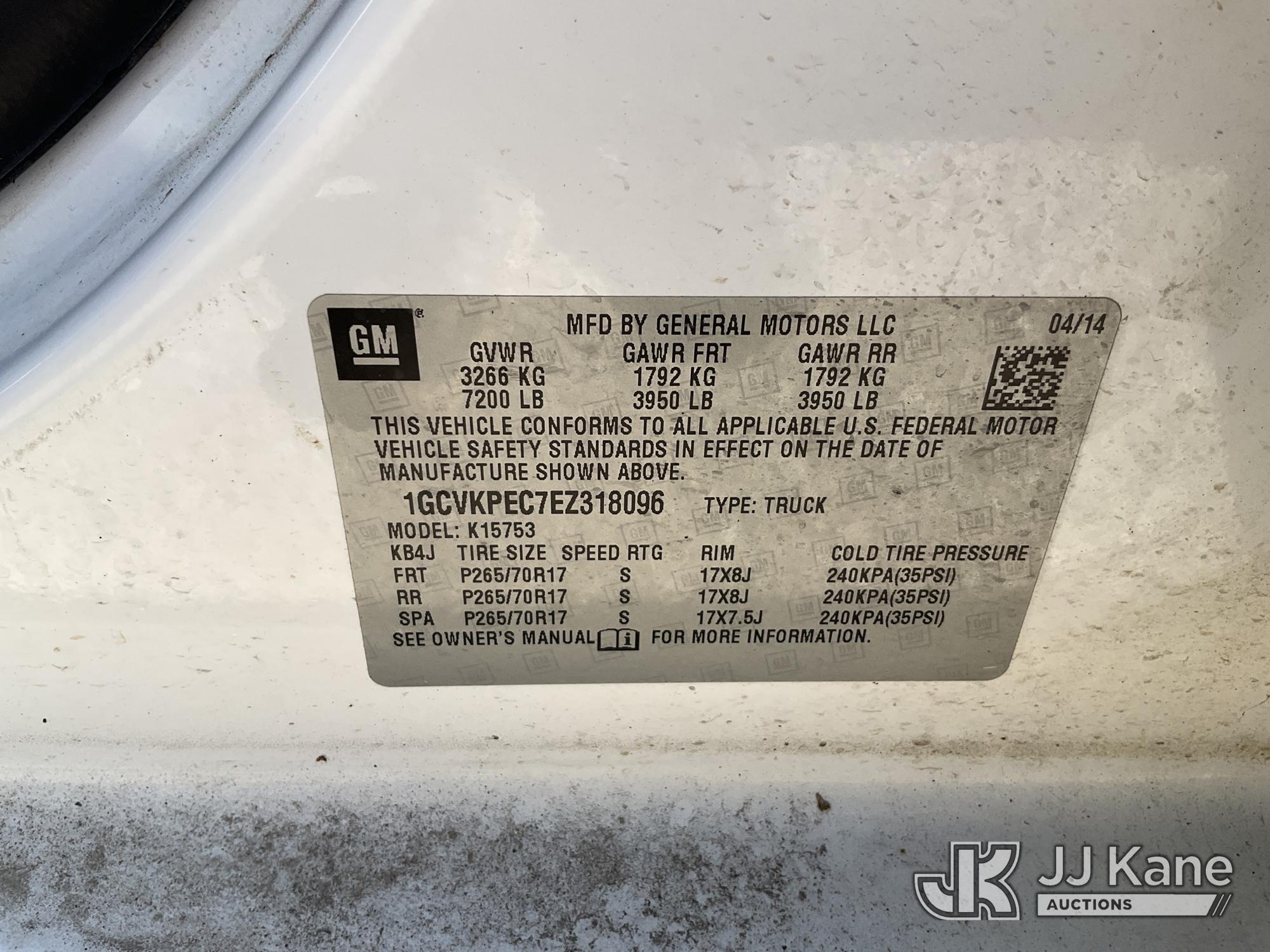 2014 Chevrolet SILVERADO 1500 4X4