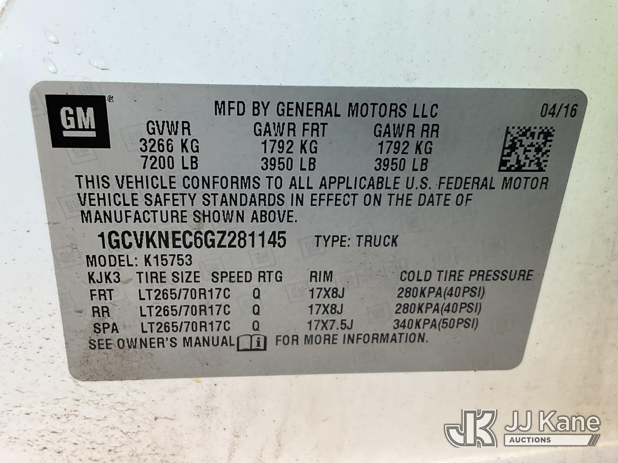2016 Chevrolet Silverado 1500