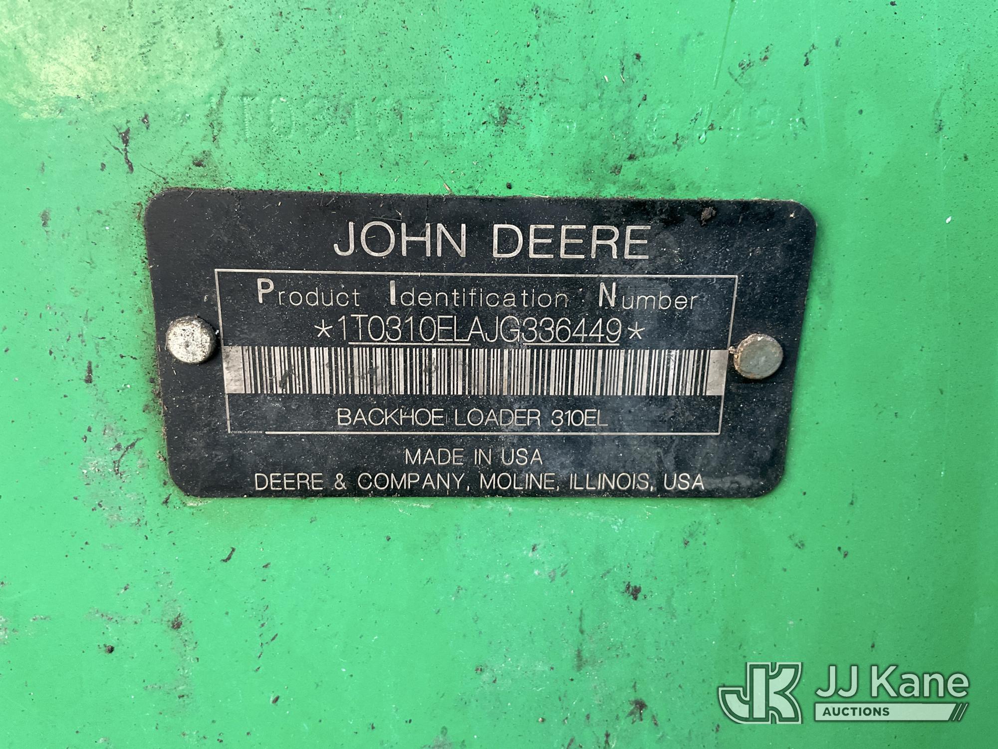2018 John Deere 310L EP