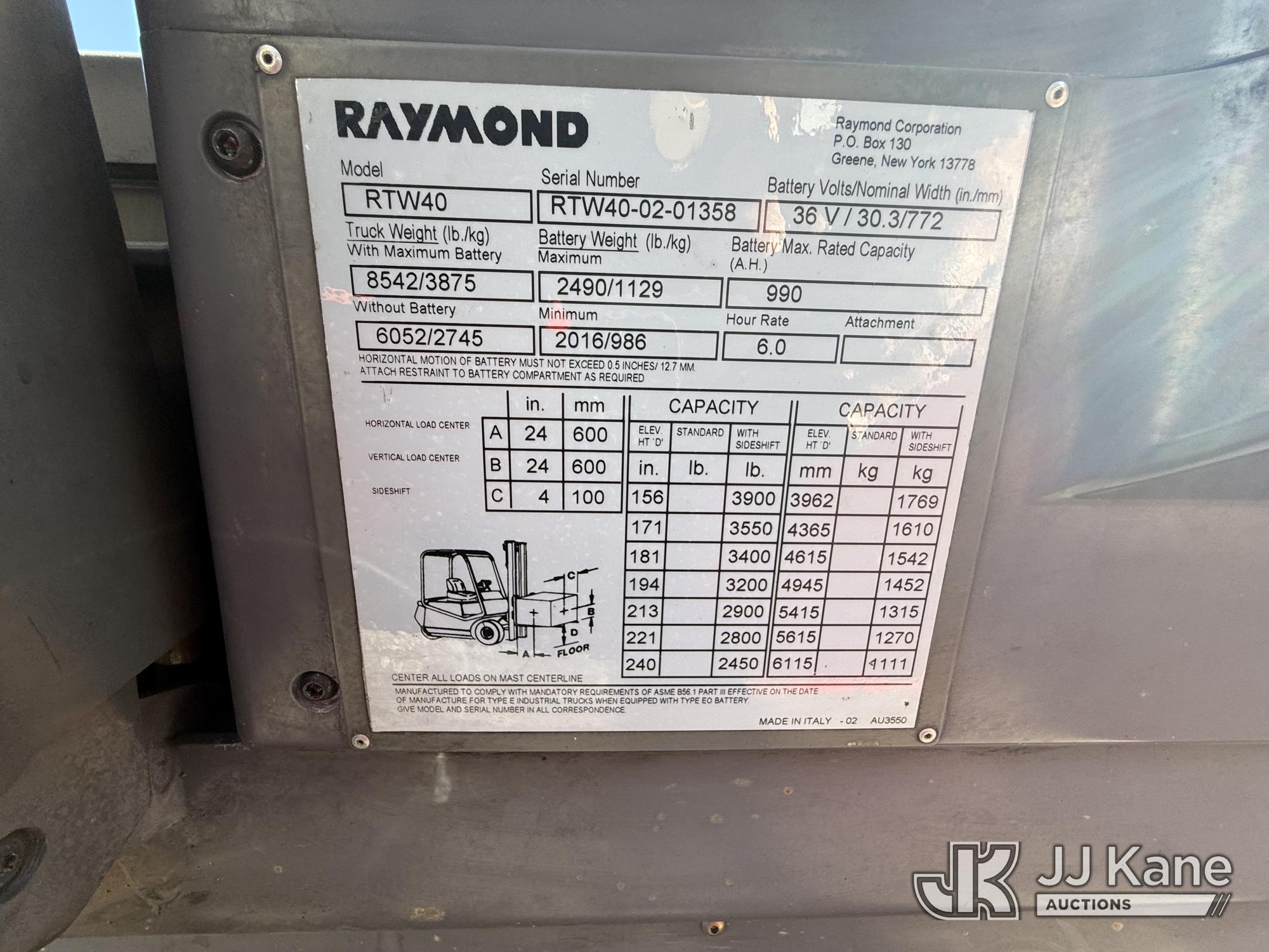 2002 Raymond RTW40