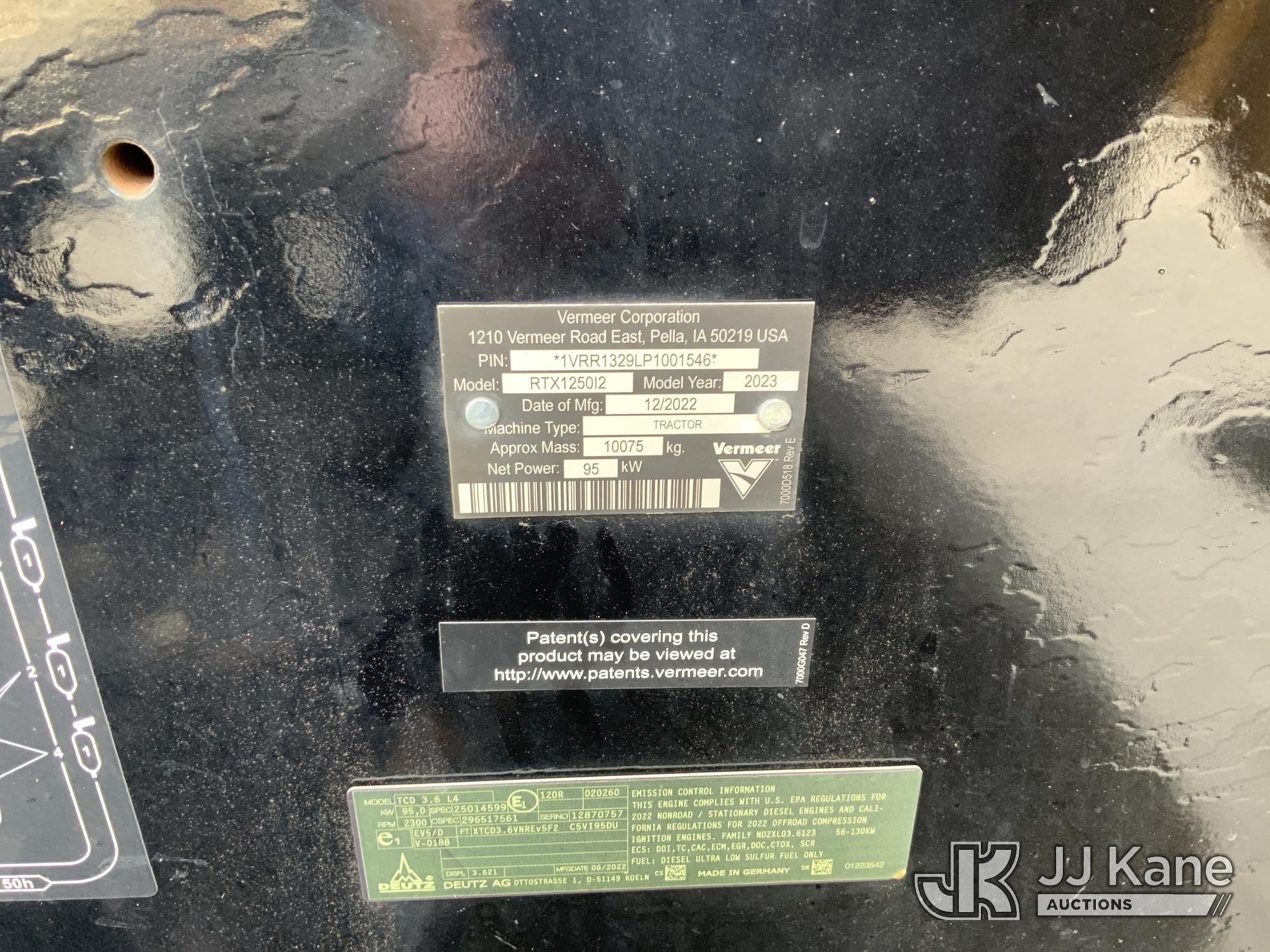2023 Vermeer RTX1250I2