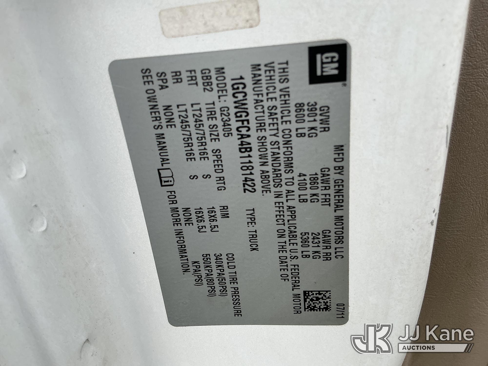 2011 Chevrolet EXPRESS G2500