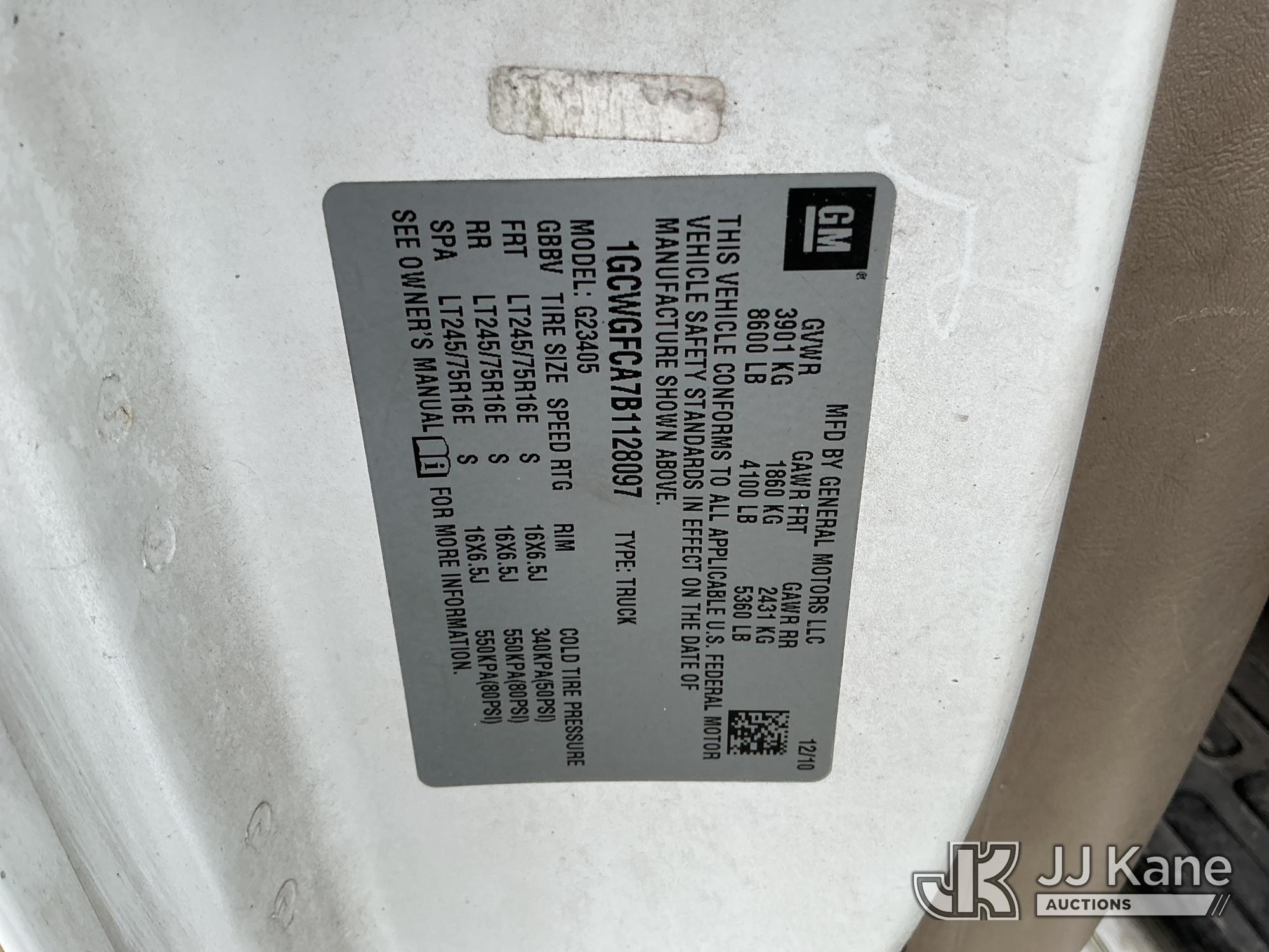 2011 Chevrolet EXPRESS G2500