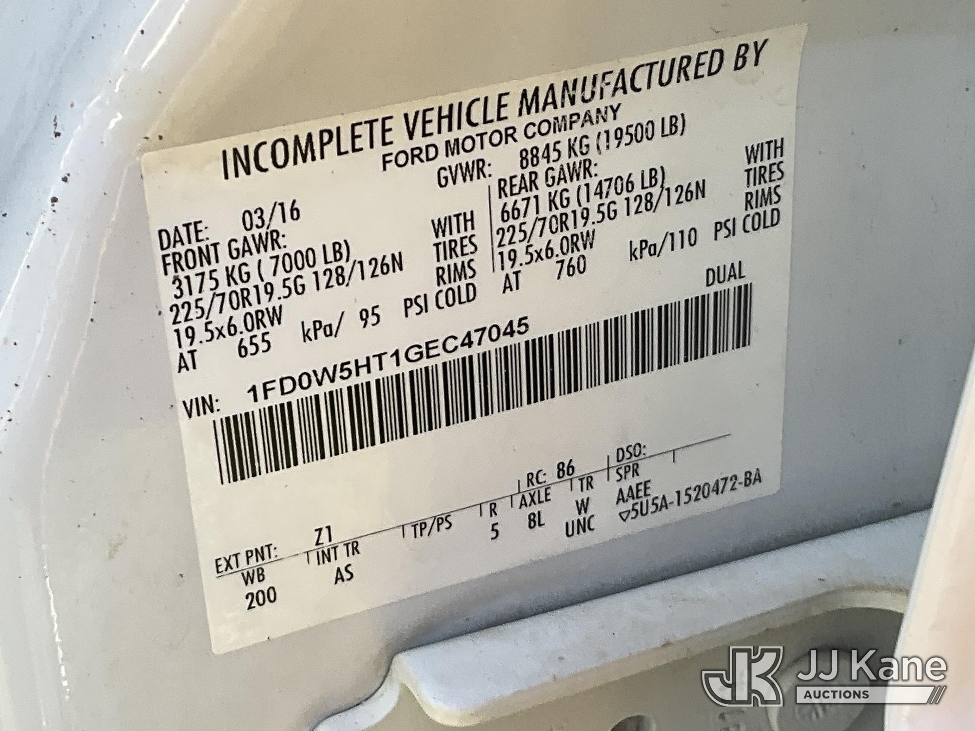 2016 Ford F550 4x4