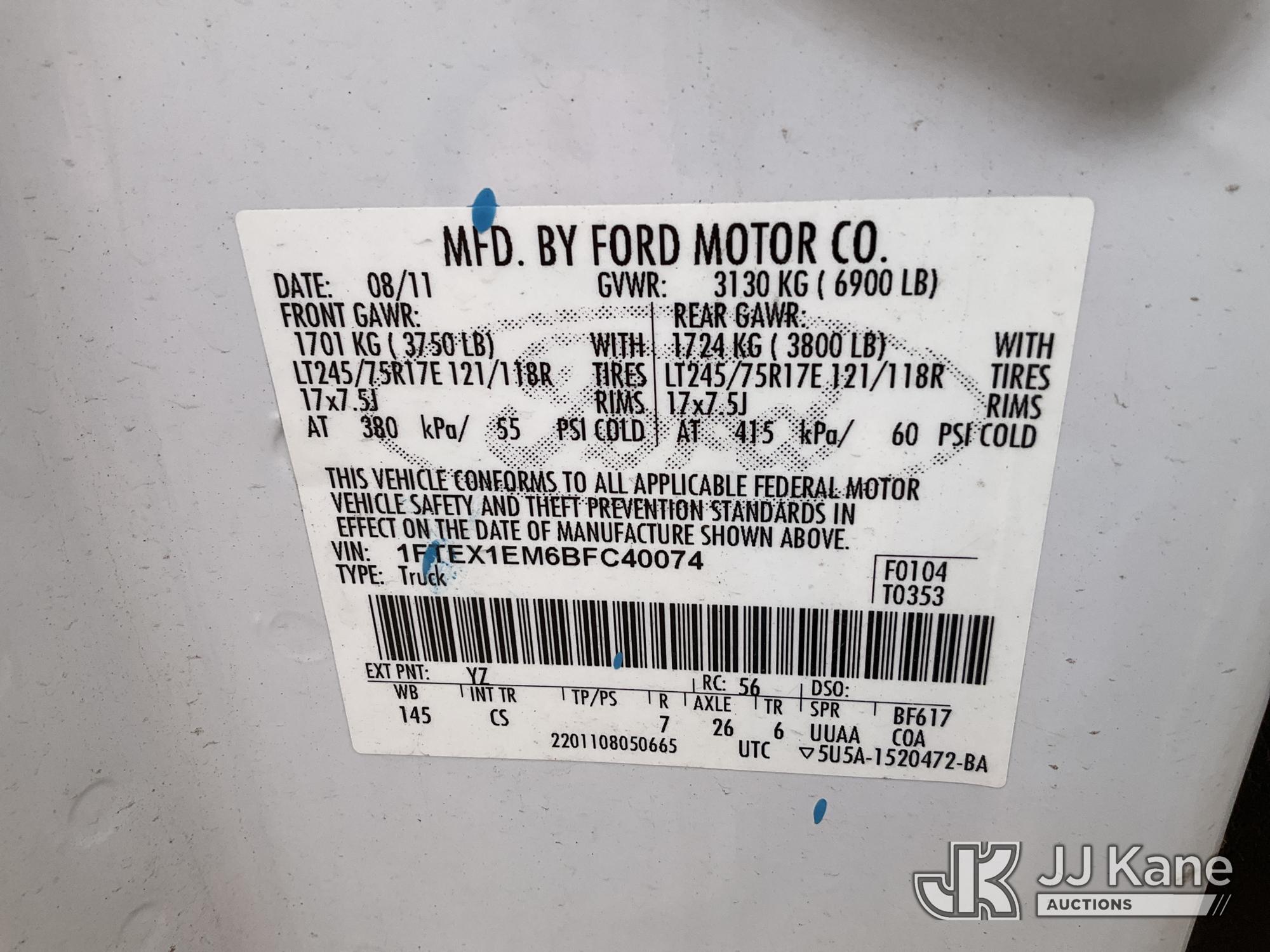 2011 Ford F150 4X4