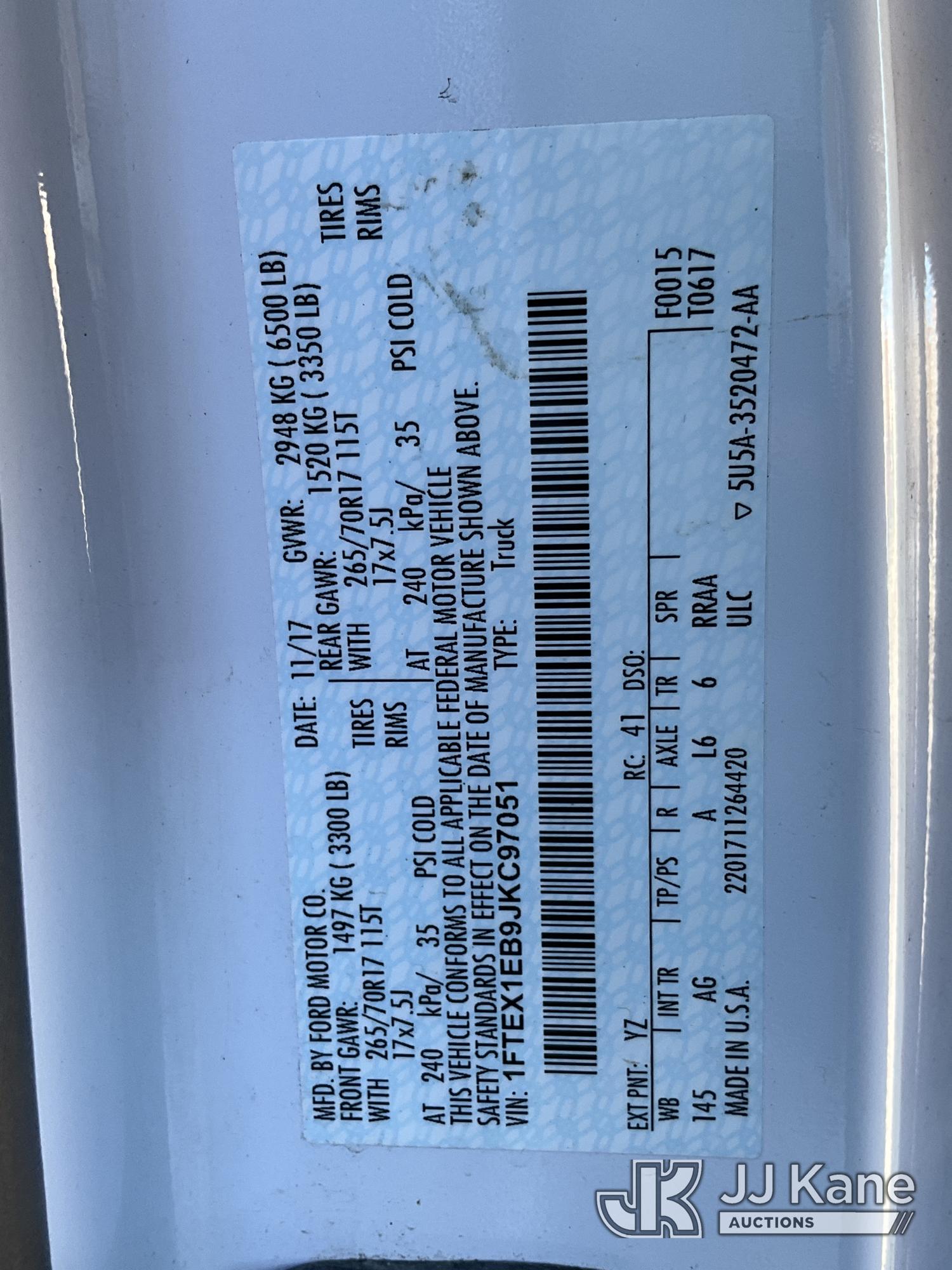 2018 Ford F150 4X4