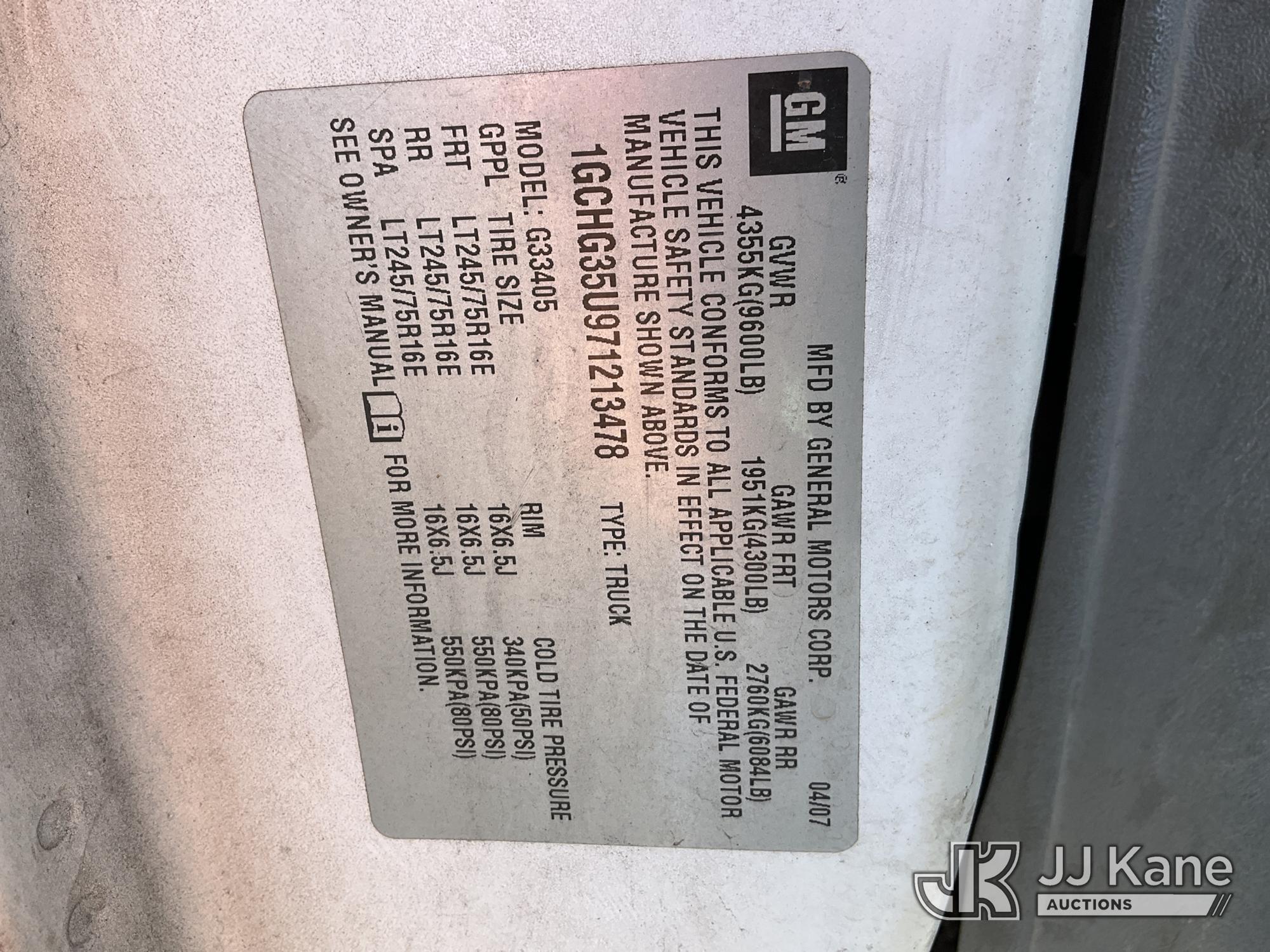 2007 Chevrolet EXPRESS G3500